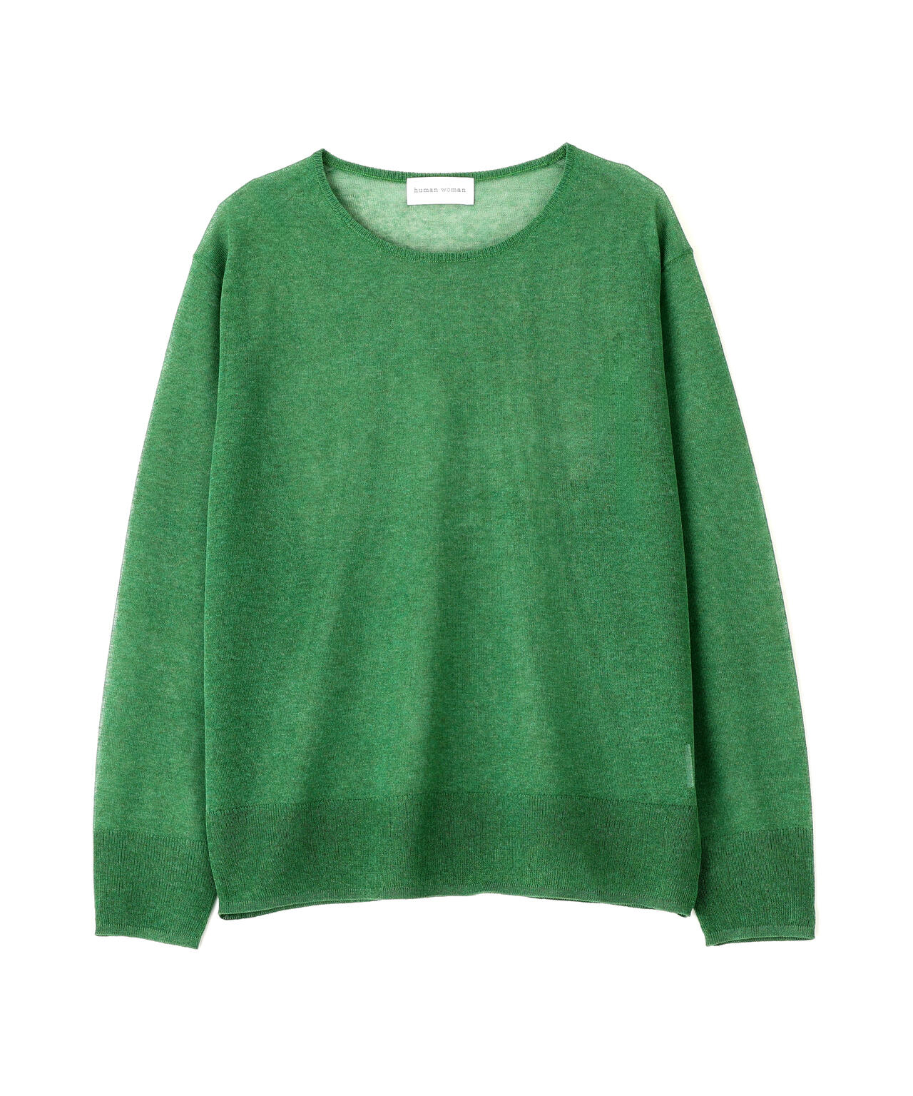 ハイゲージラメクルーネックプルオーバー