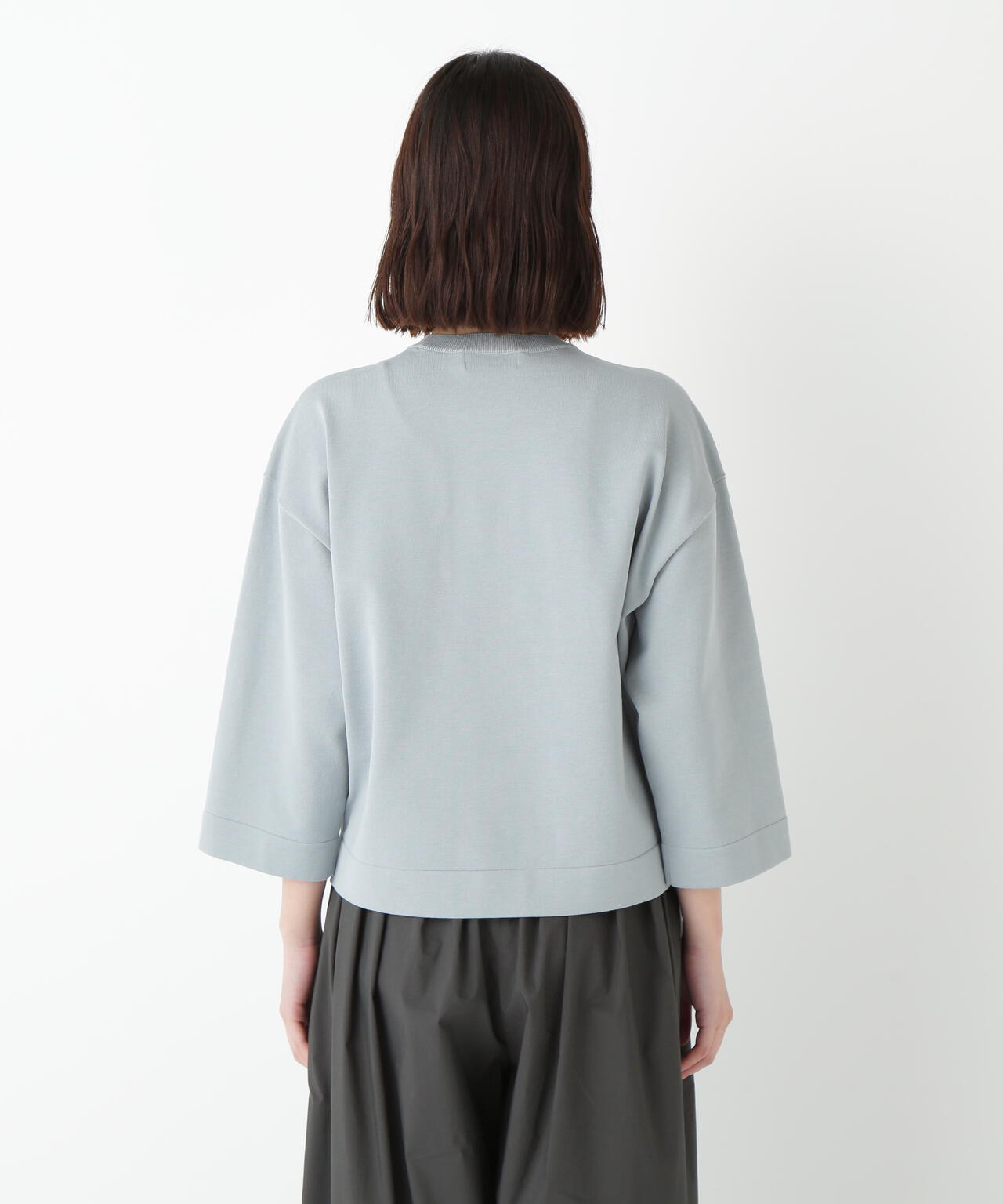 オーガニックコットン混プレーティングプルオーバー