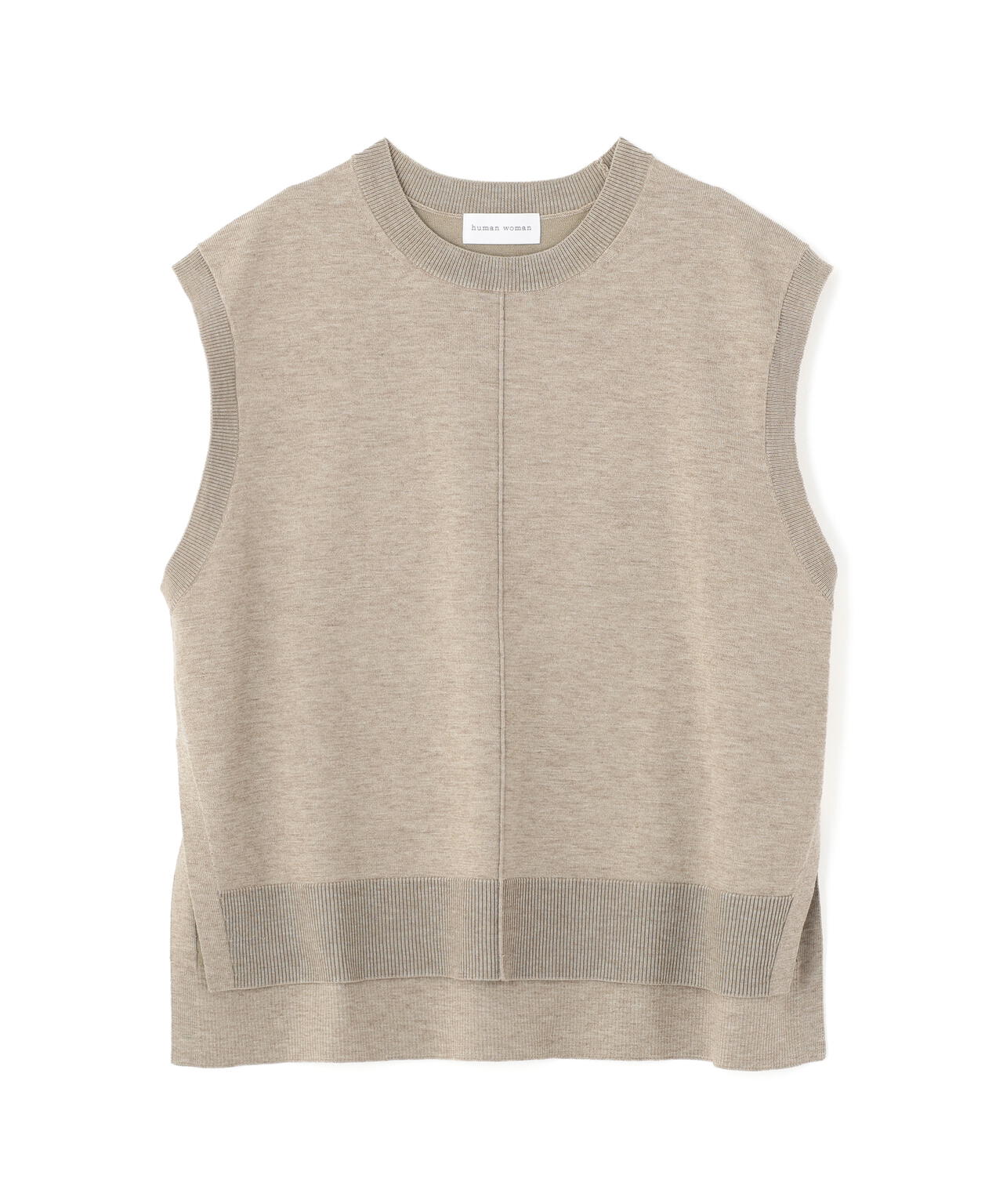 ハイゲージクルーネックニットベスト