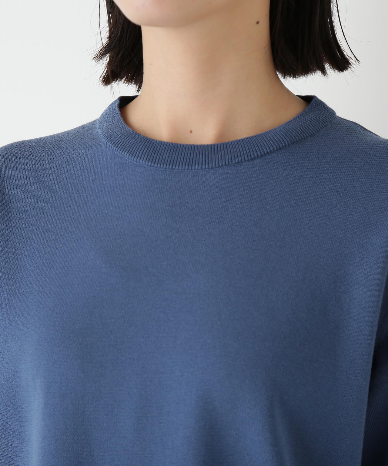 綿ポリエステル取外し衿付プルオーバー