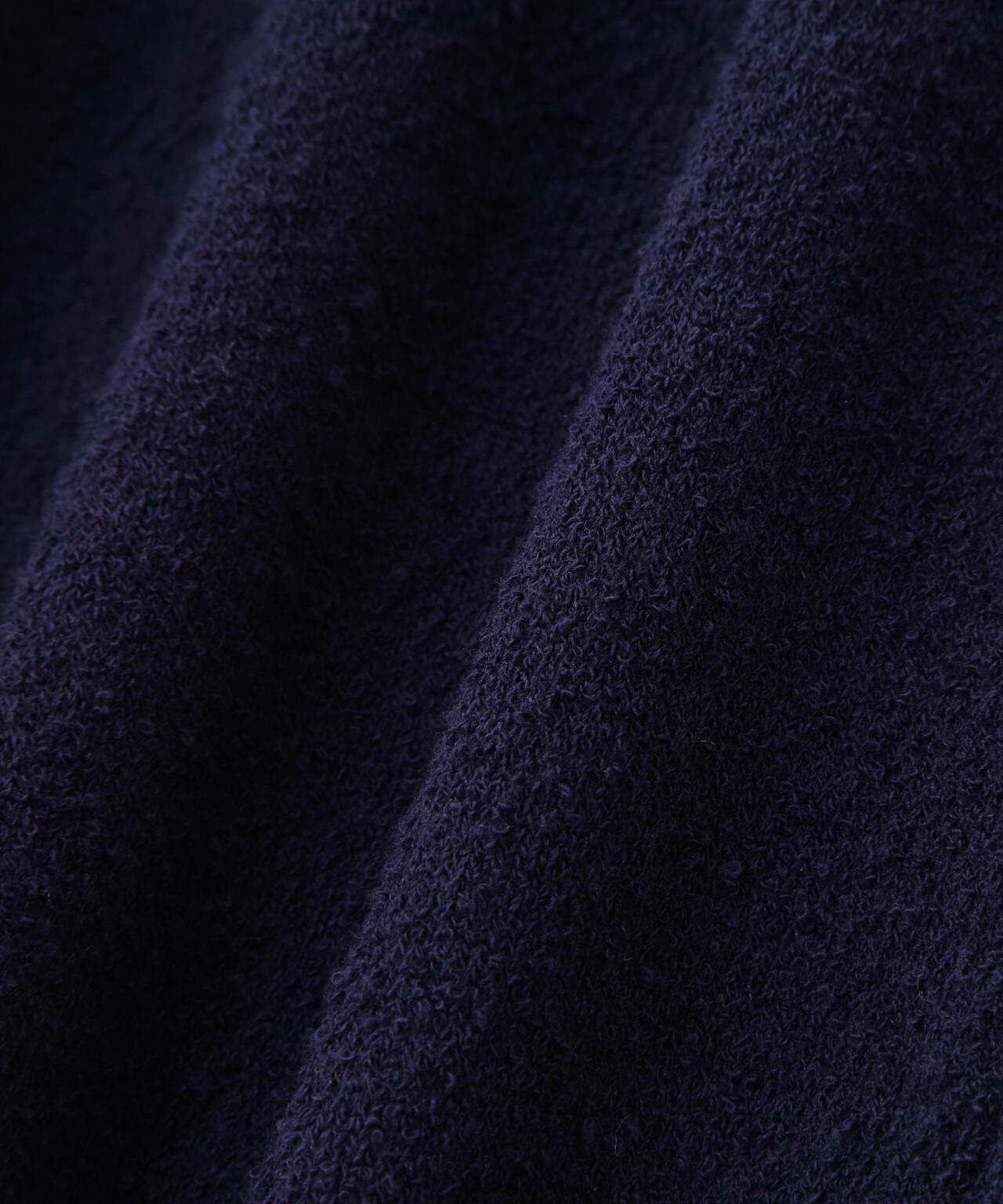 綿ナイロンブークレ半袖カーディガン