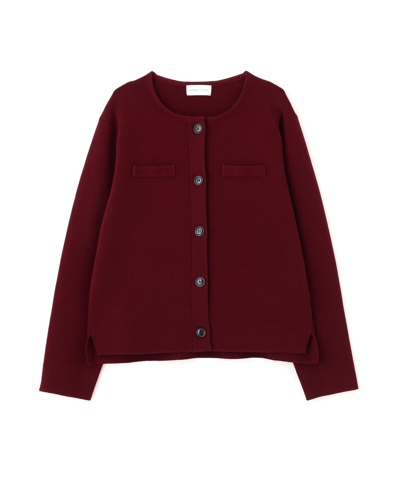 ≪洗える≫ハイゲージミラノリブクルーネックジャケット