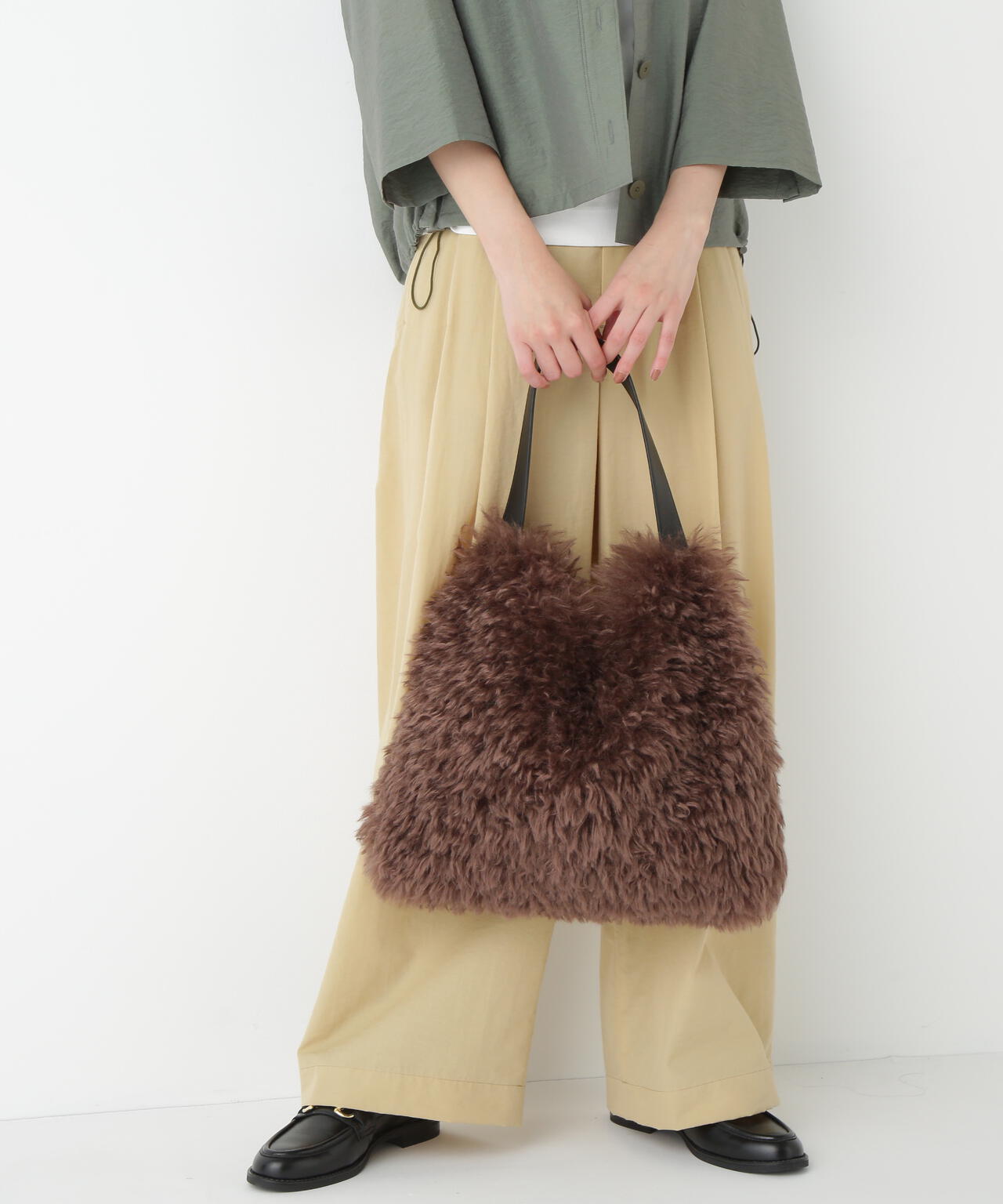 フェイクファーバッグ