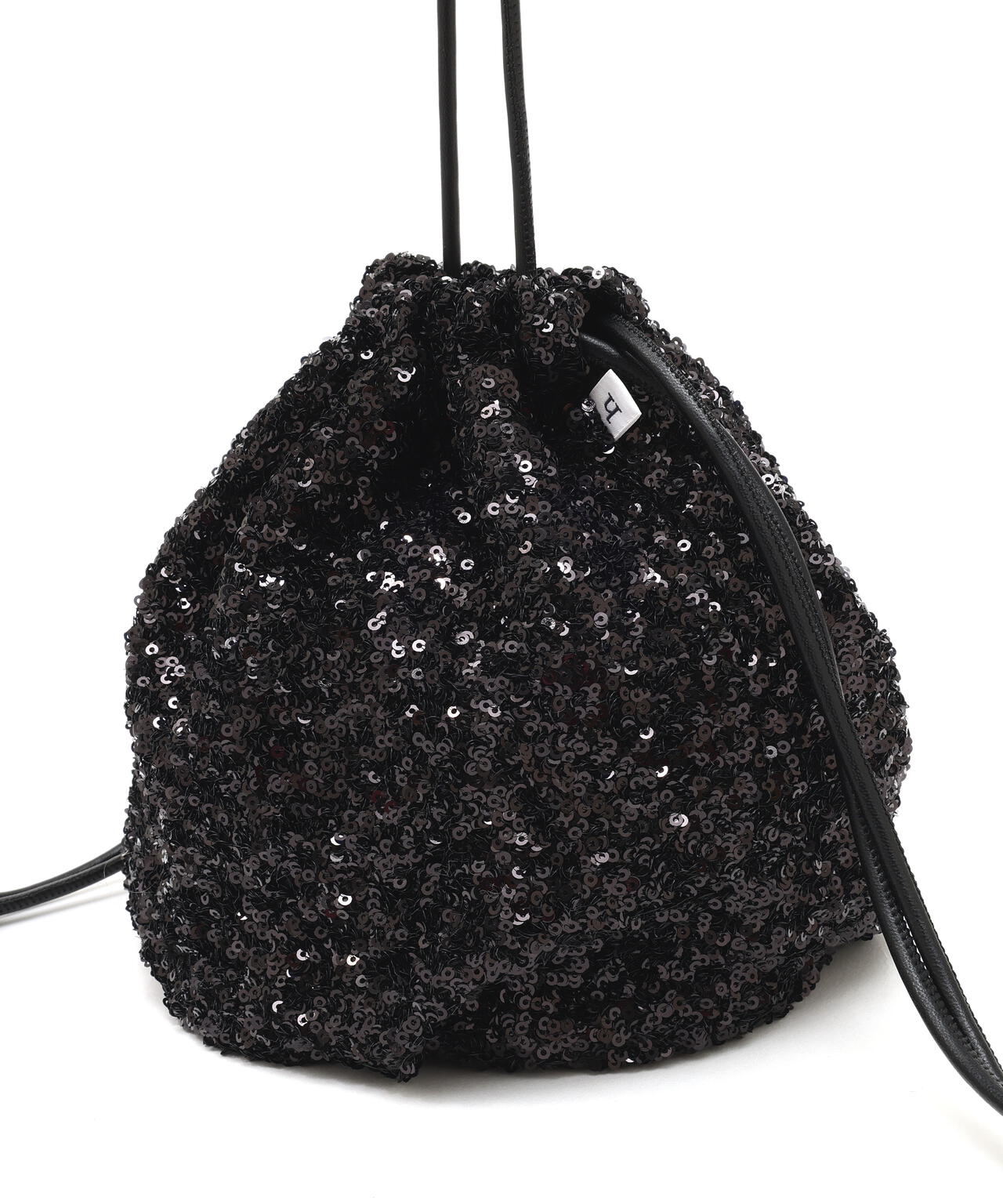 スパンコールドローストリングバッグ