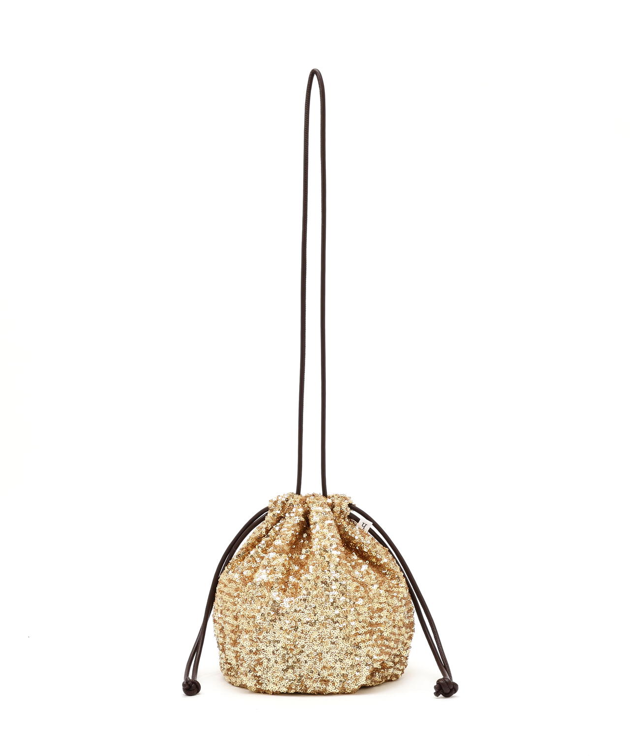 スパンコールドローストリングバッグ