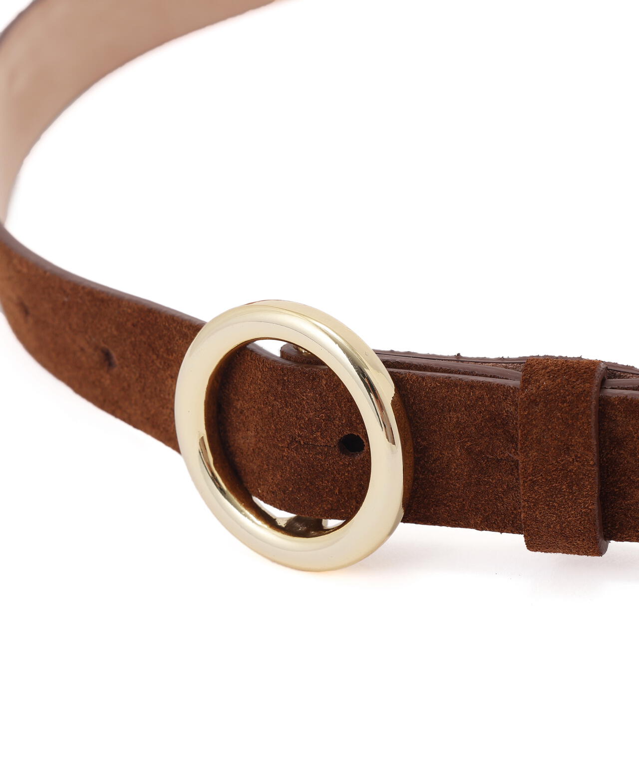 【LEFIJE】サークルバックル スエードベルト