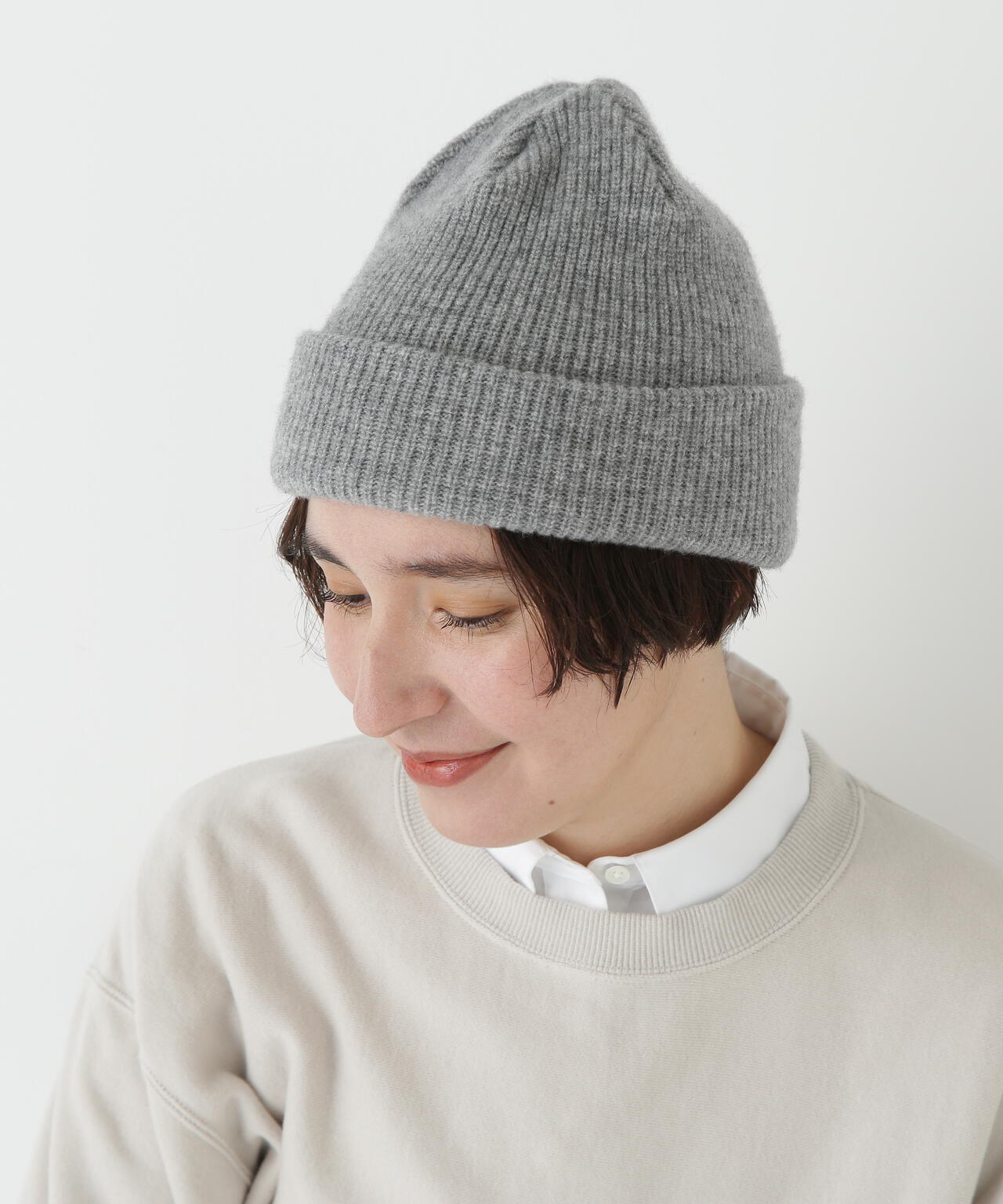 ラムウールニットキャップ