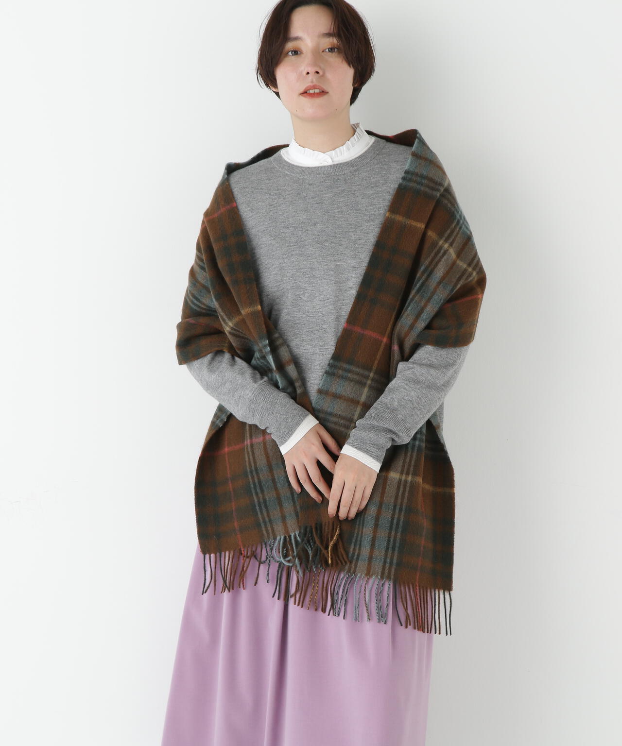 【GLEN PRINCE】チェックマフラー