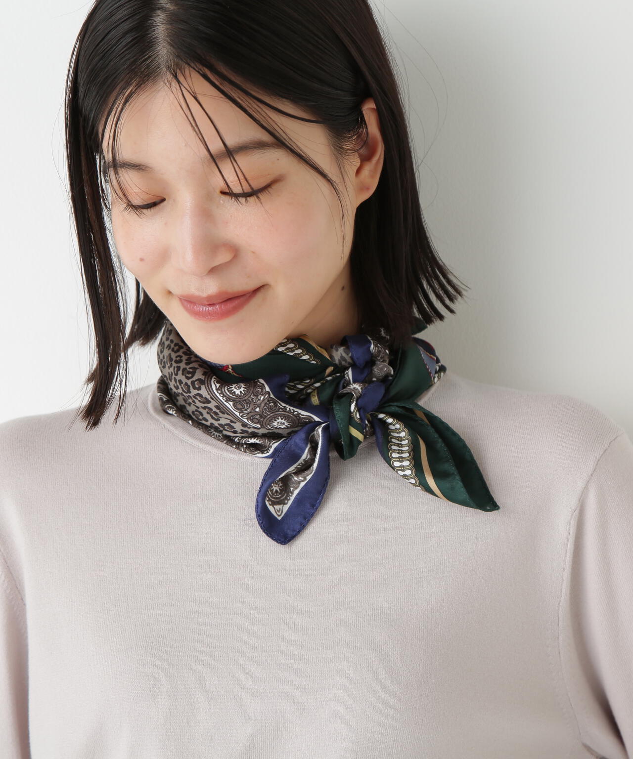 レオパードオリジナルシルクスカーフ