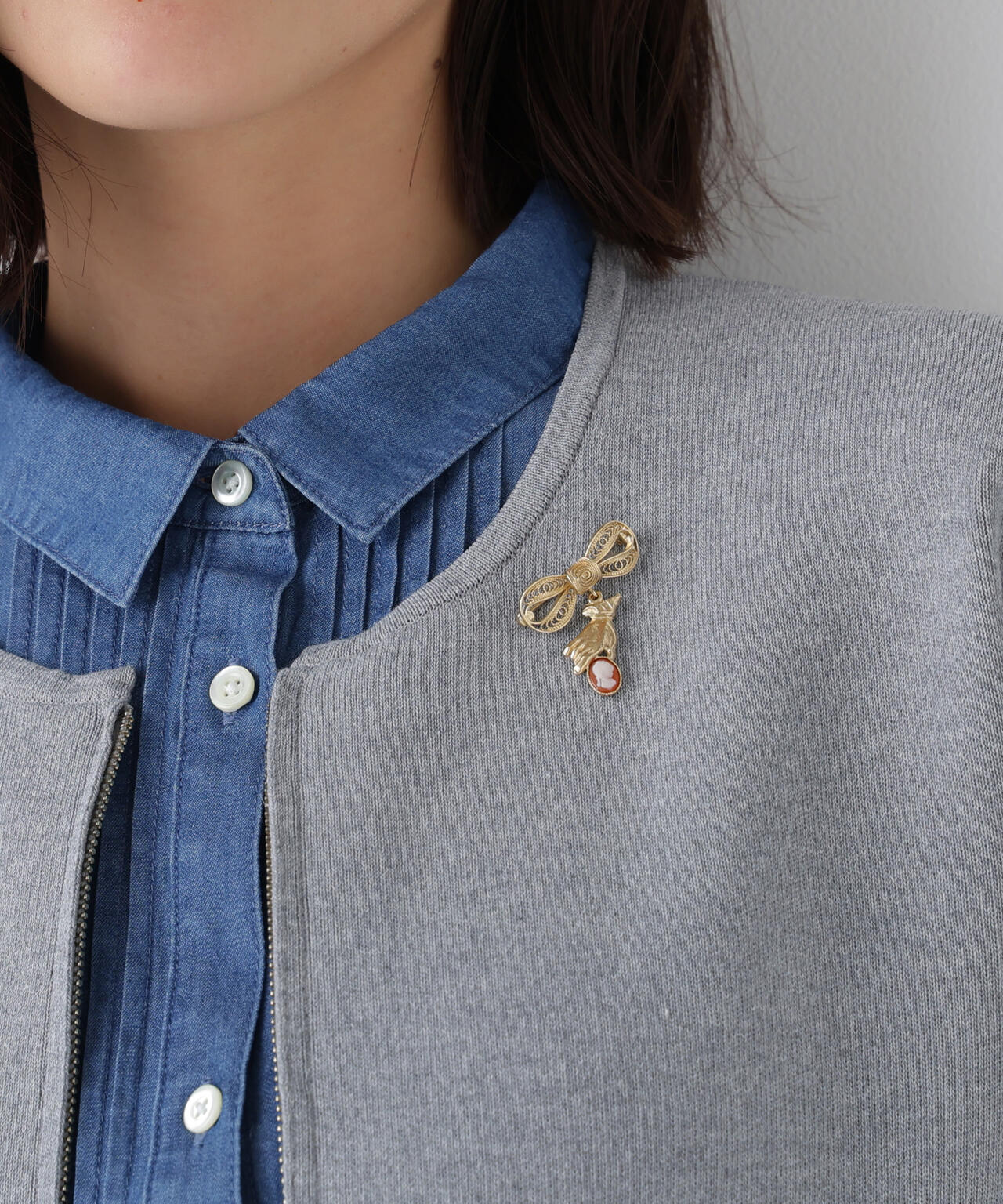 ≪Junco Parisコラボ≫リボンブローチ