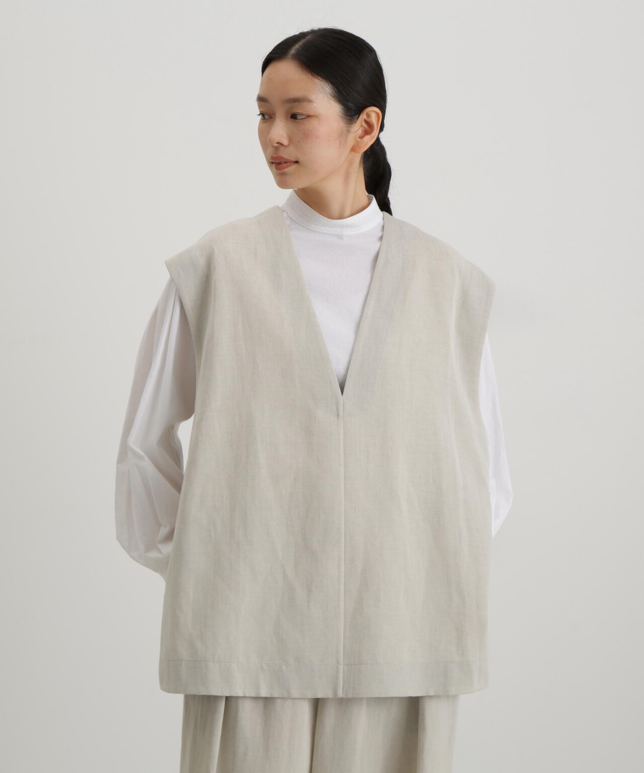 ウール麻カシドスベスト