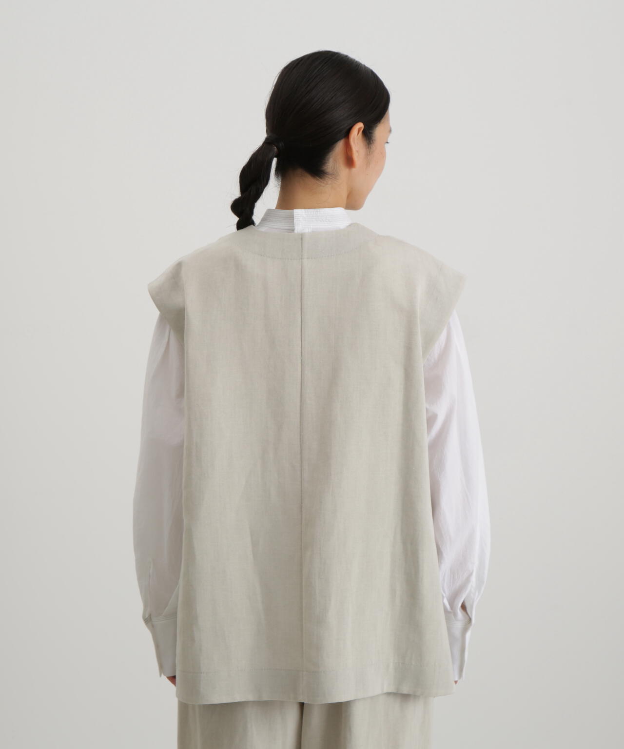 ウール麻カシドスベスト