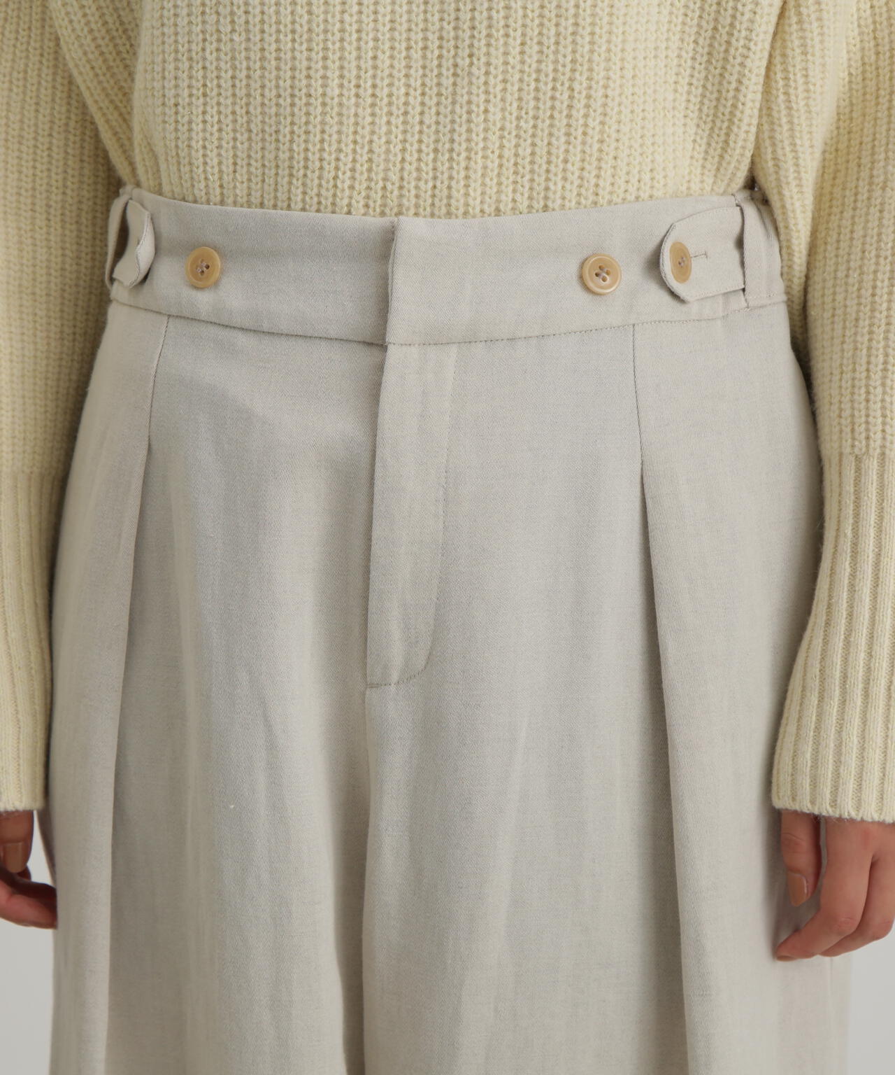 ウール麻カシドスパンツ