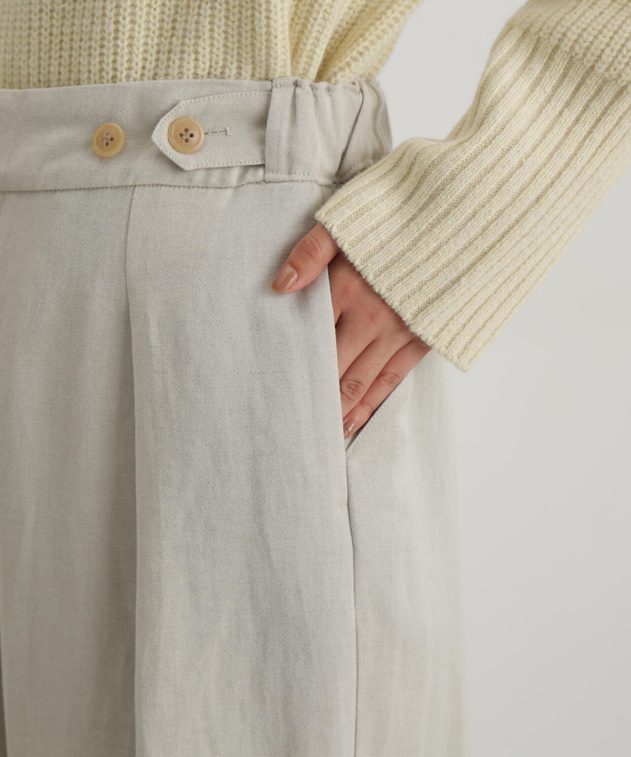 ウール麻カシドスパンツ