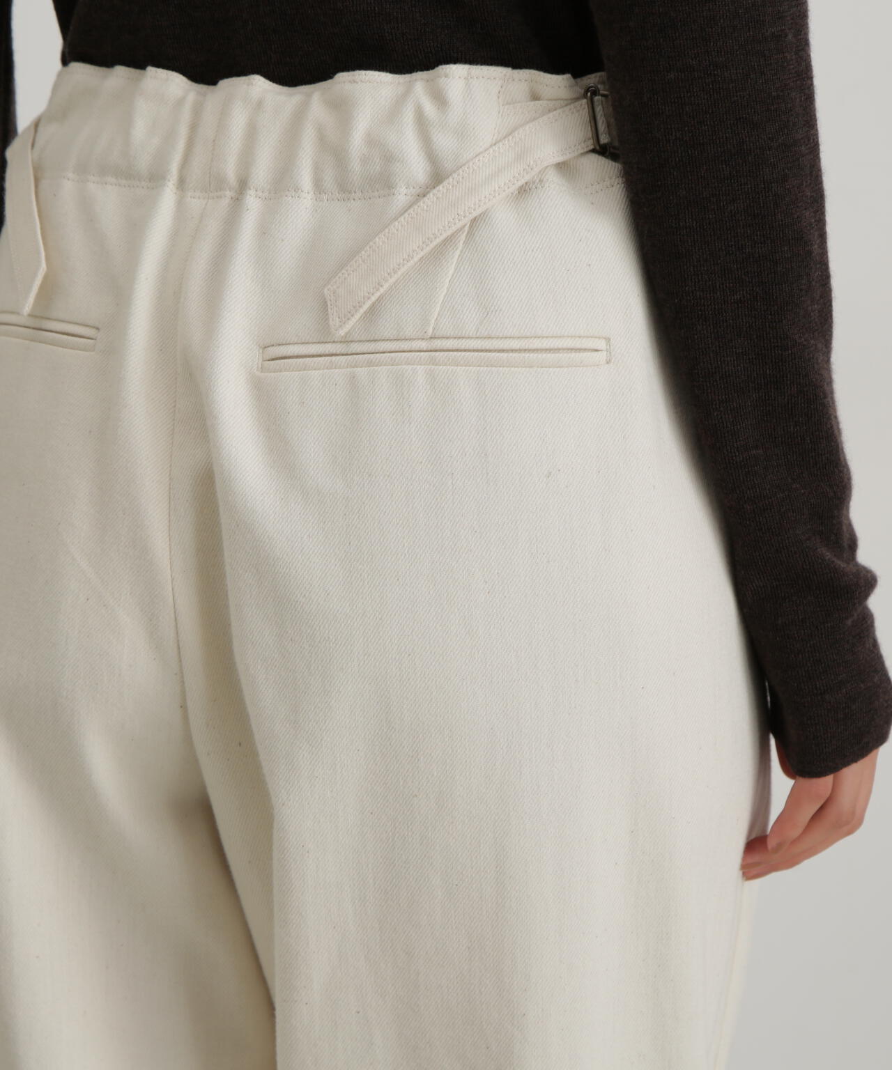 コットンウールソフトテーパードパンツ