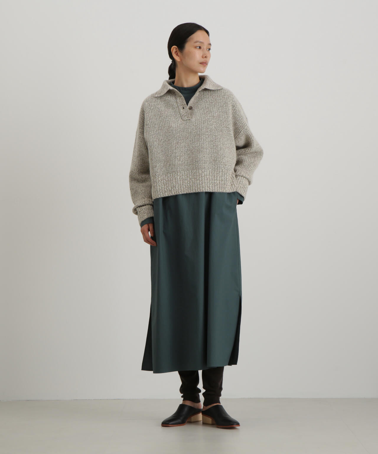 オーガニックコットンダンプワンピース