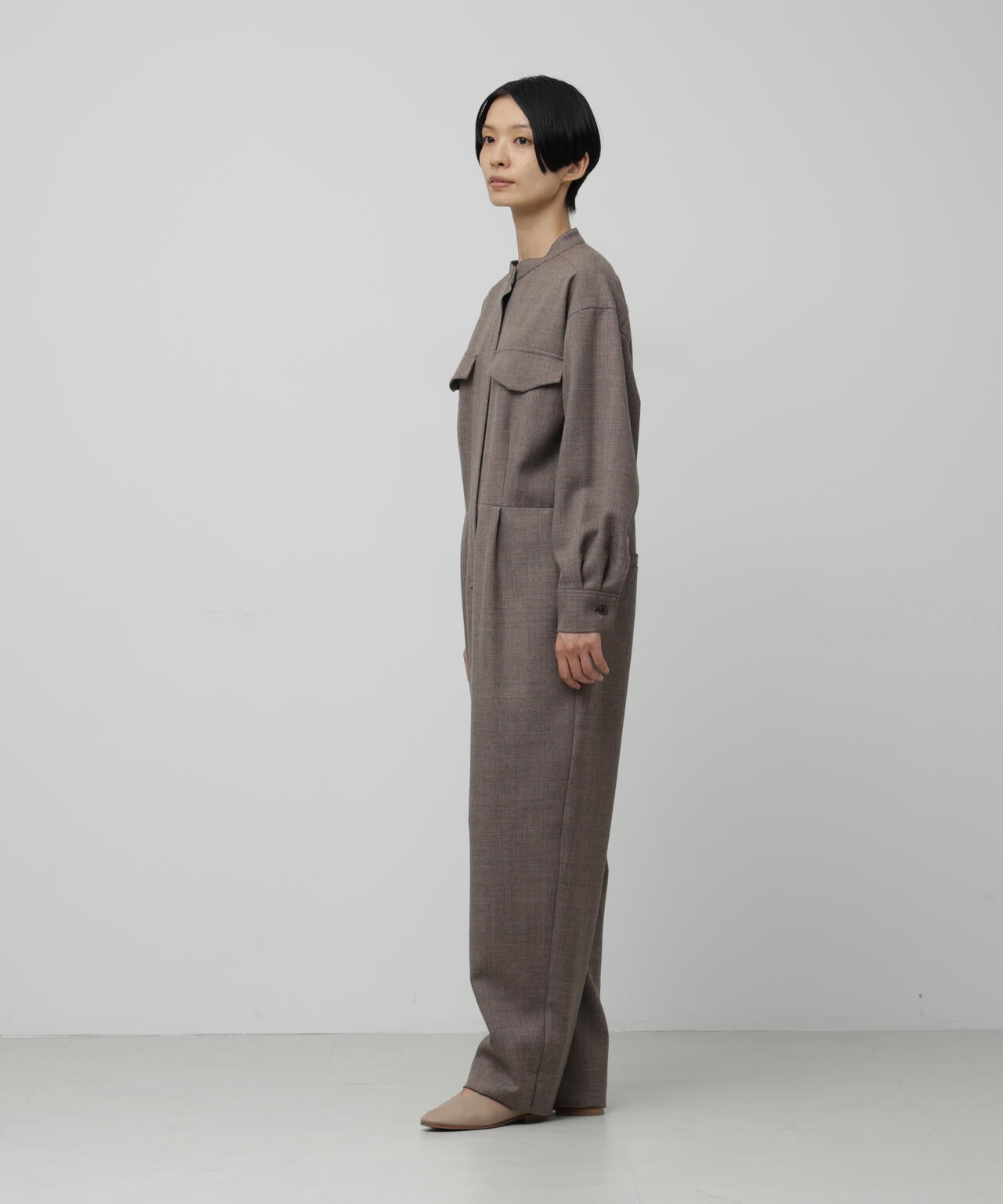 轟木節子×wg・ドライウールツイルオールインワン