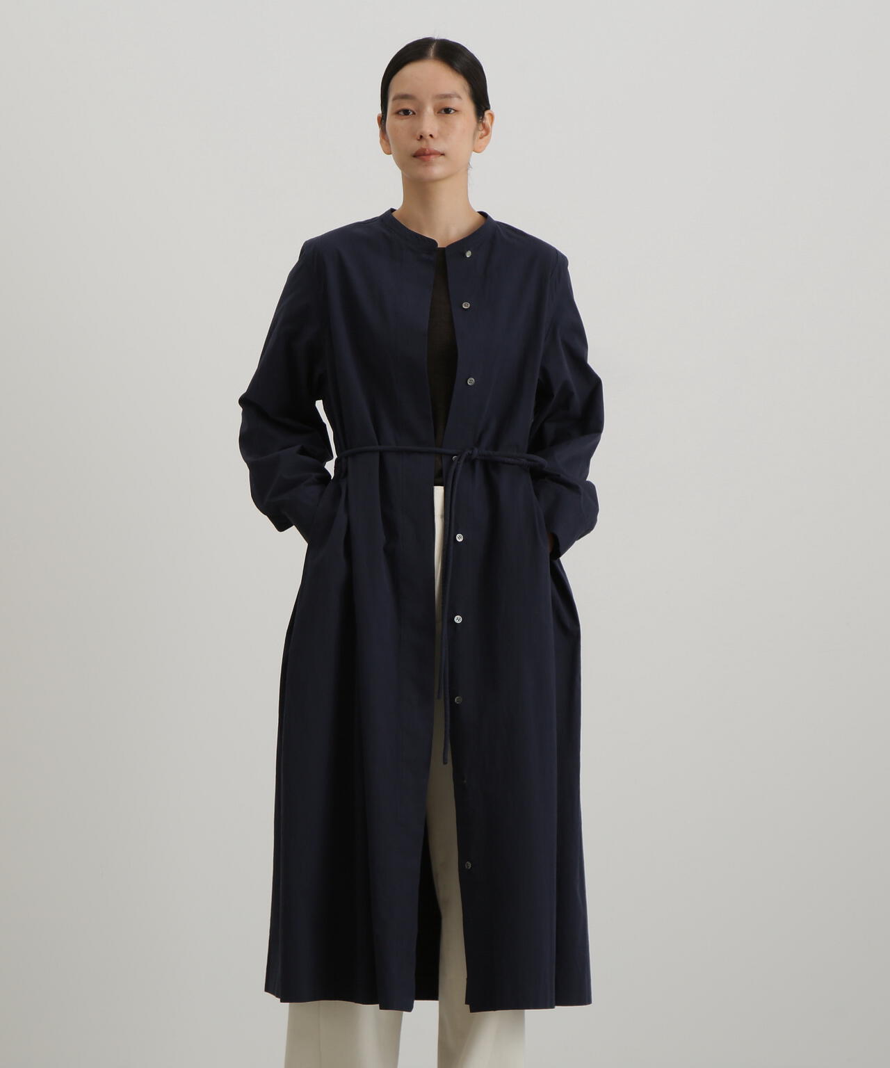 ハイカウントコットンツイルワンピース