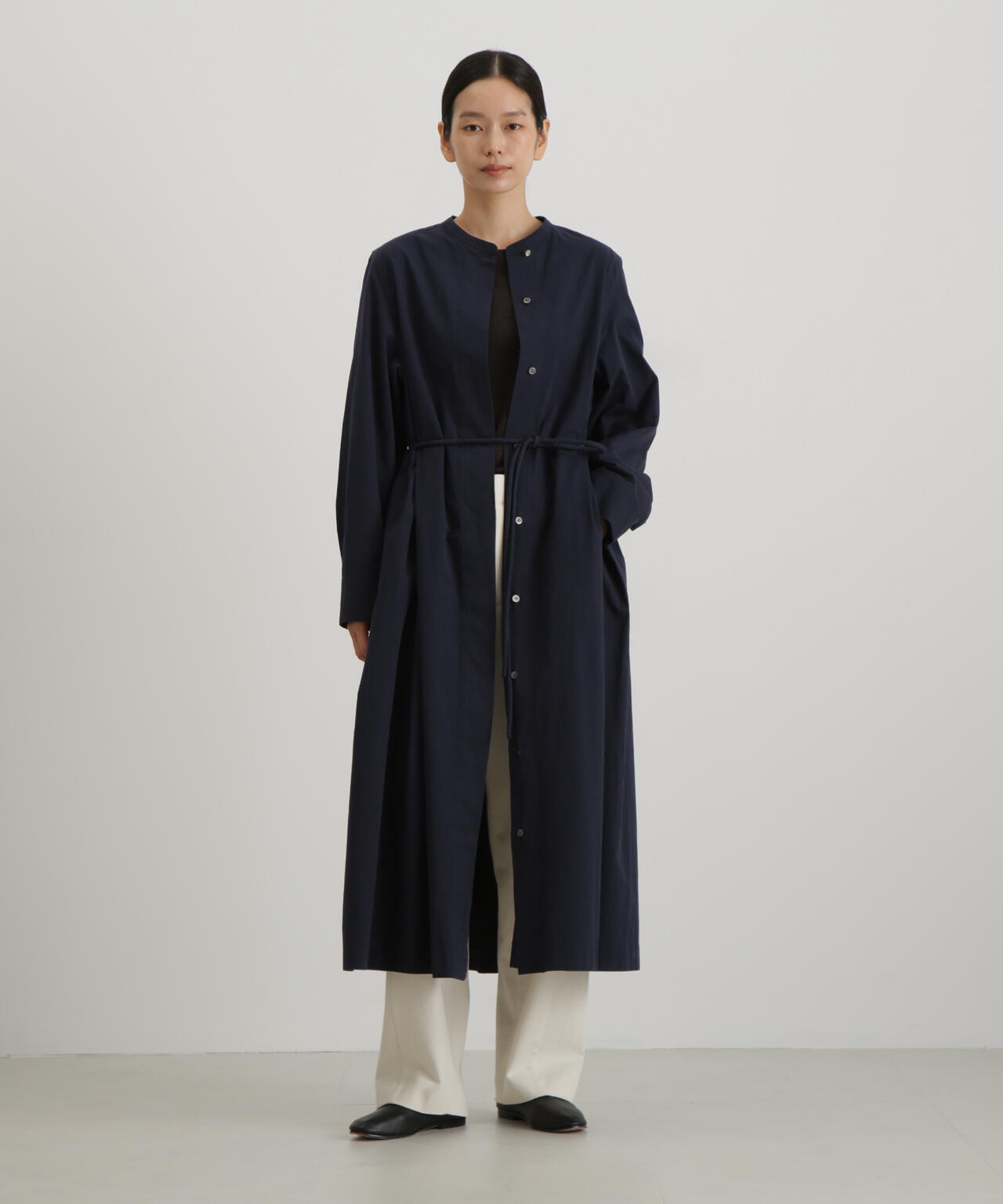 ハイカウントコットンツイルワンピース