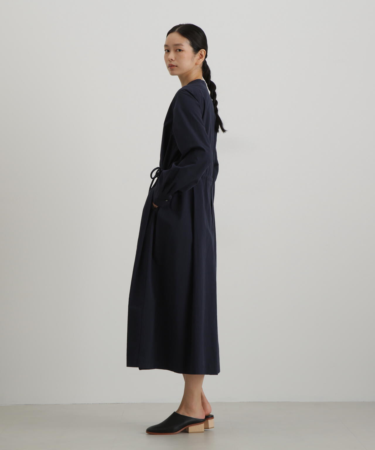 ハイカウントコットンツイルワンピース