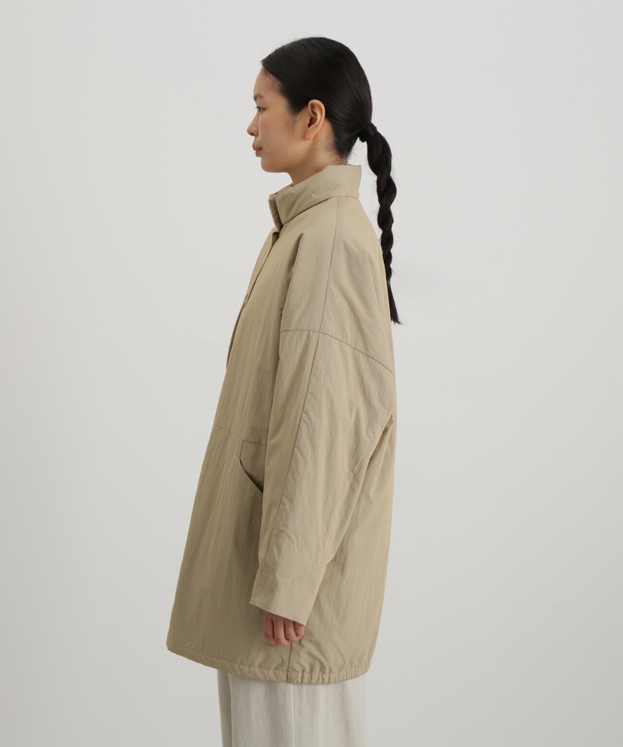 リサイクルナイロン交織ポプリンブルゾン