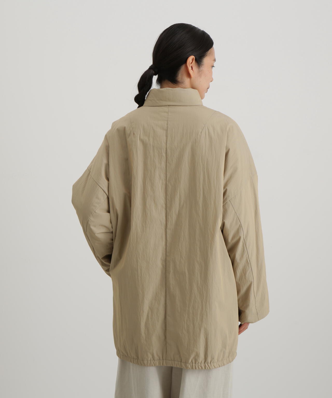 リサイクルナイロン交織ポプリンブルゾン