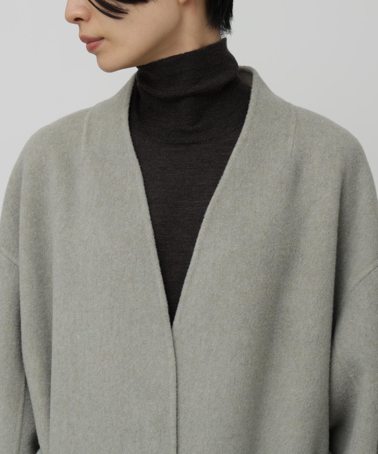 メリンプ配色リバーコート