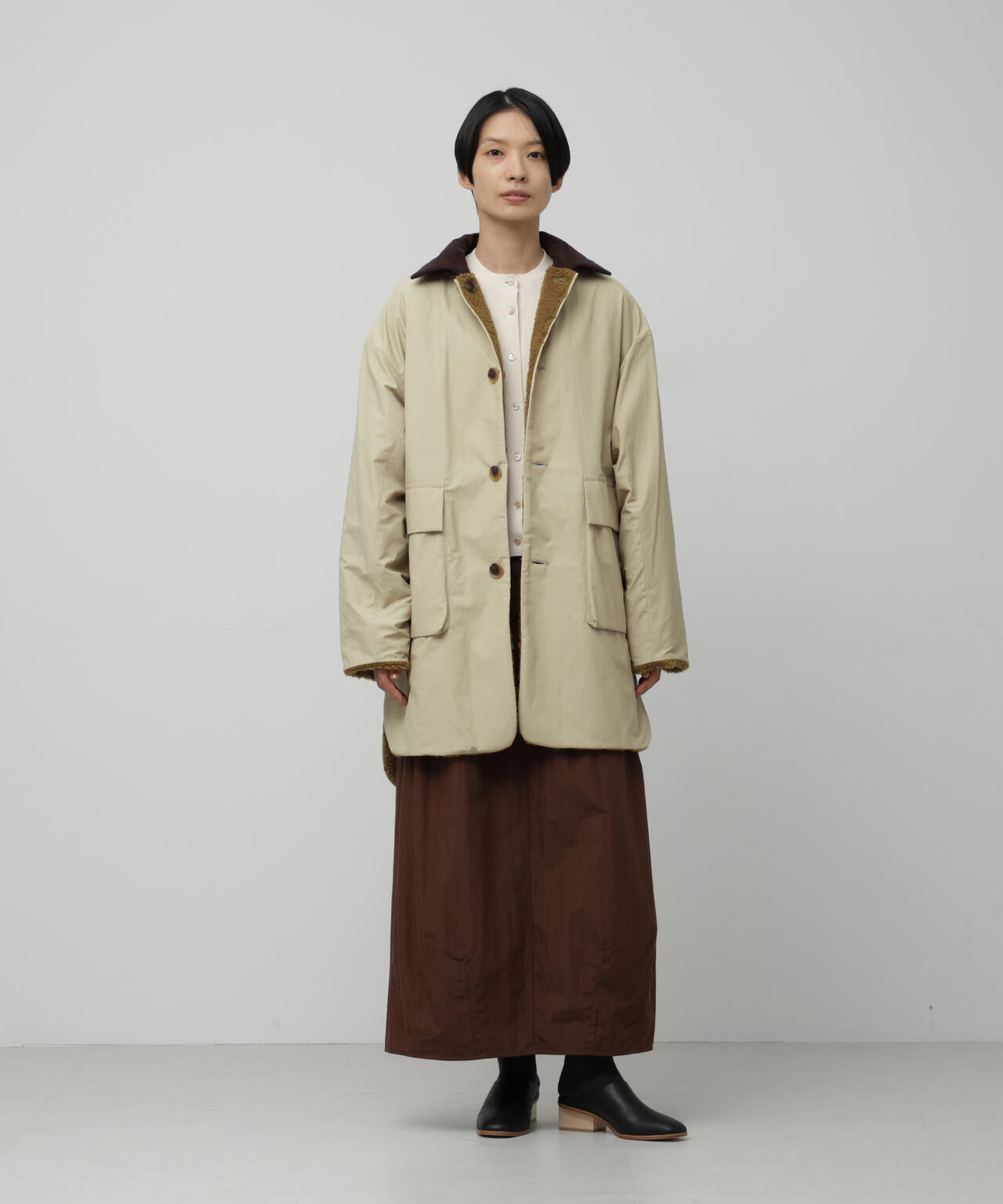 ボア・トスカーナプードルリバーシブルコート