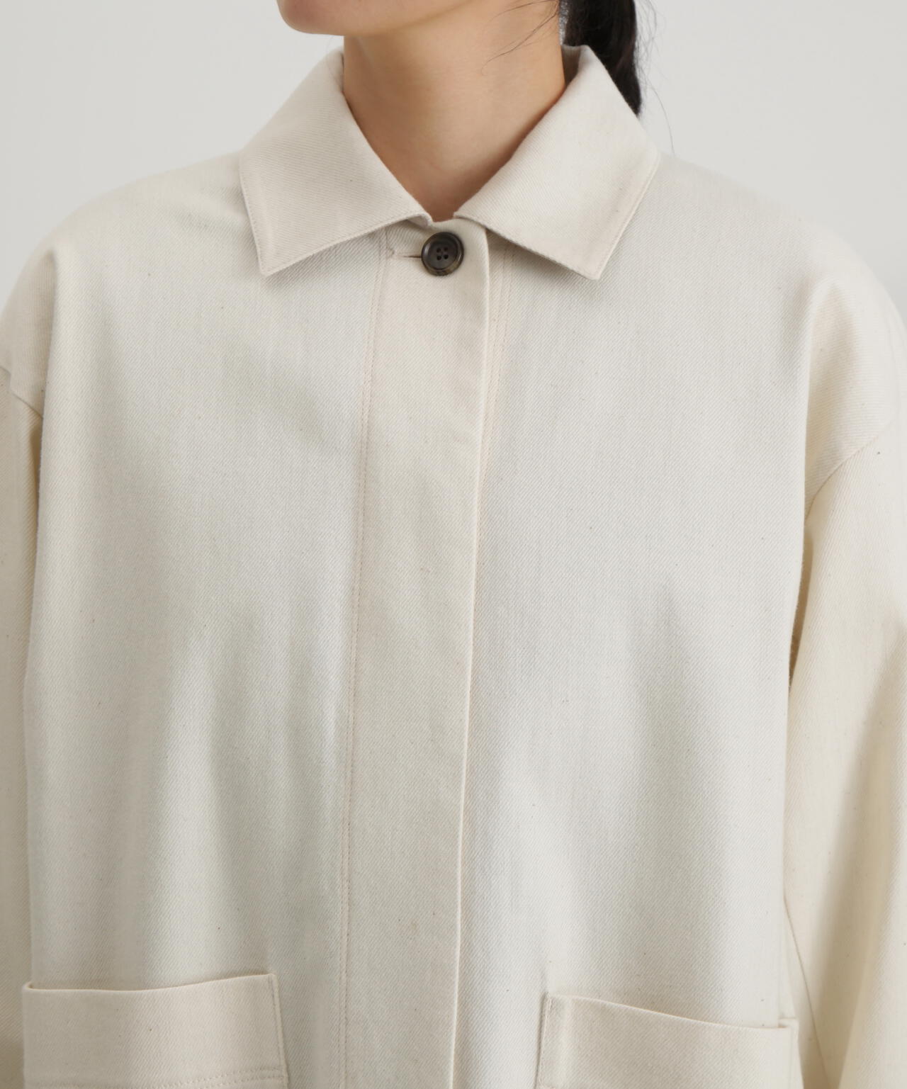 コットンウールショートブルゾン