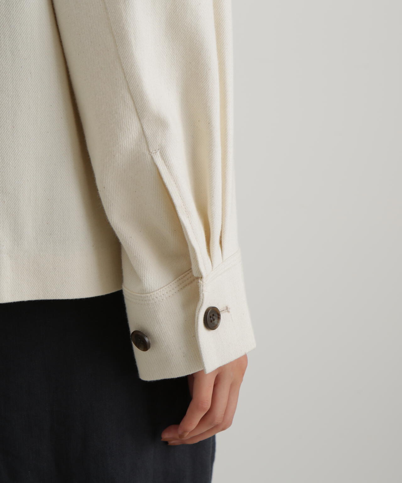 コットンウールショートブルゾン