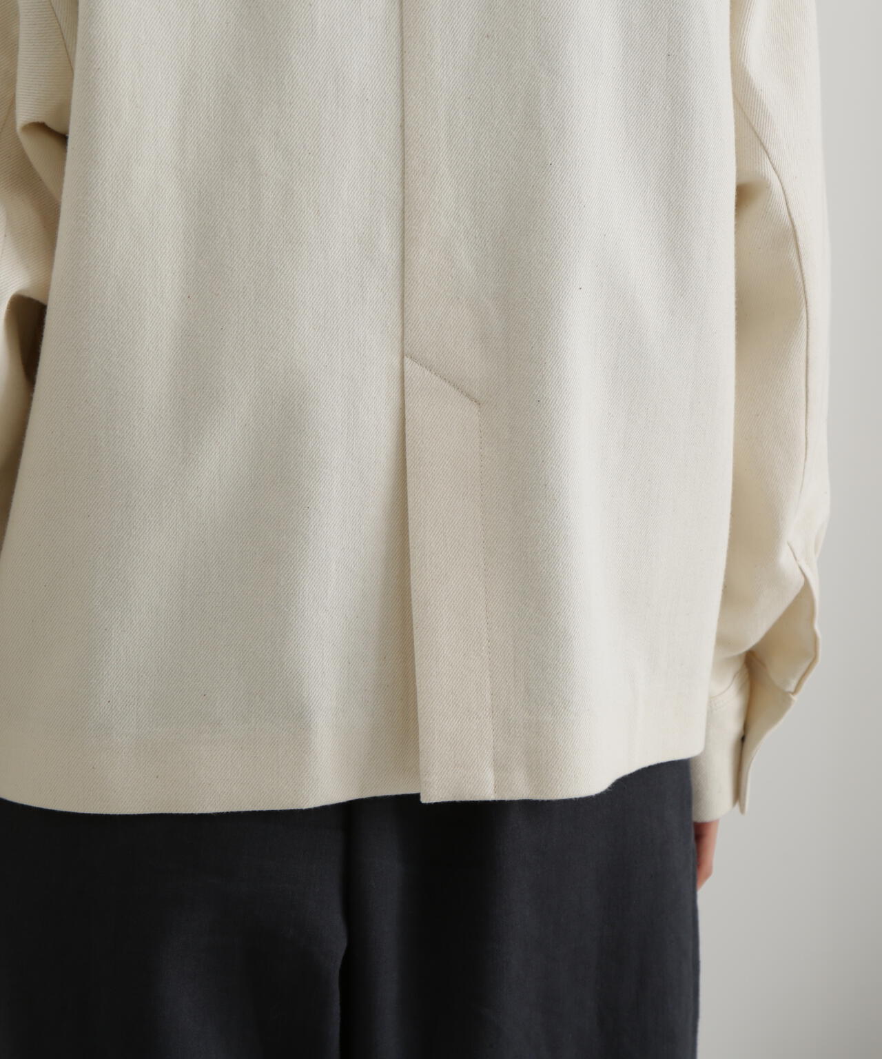 コットンウールショートブルゾン