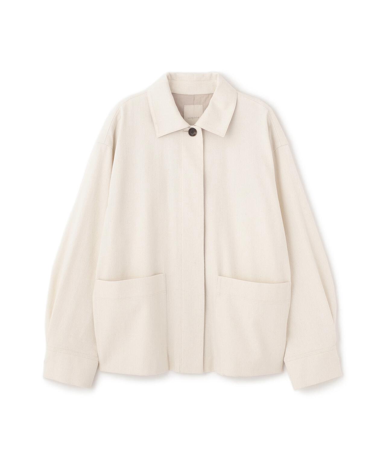 コットンウールショートブルゾン