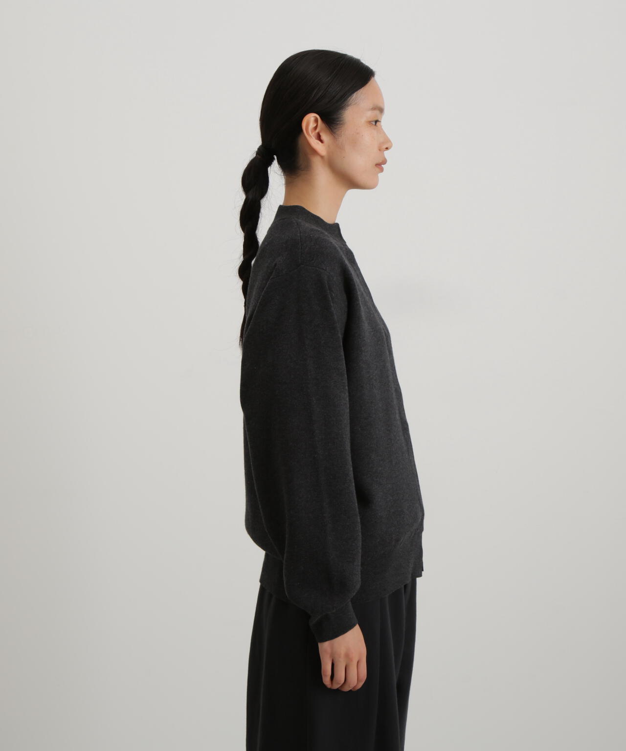 コットンカシミヤ接結ニットカーディガン