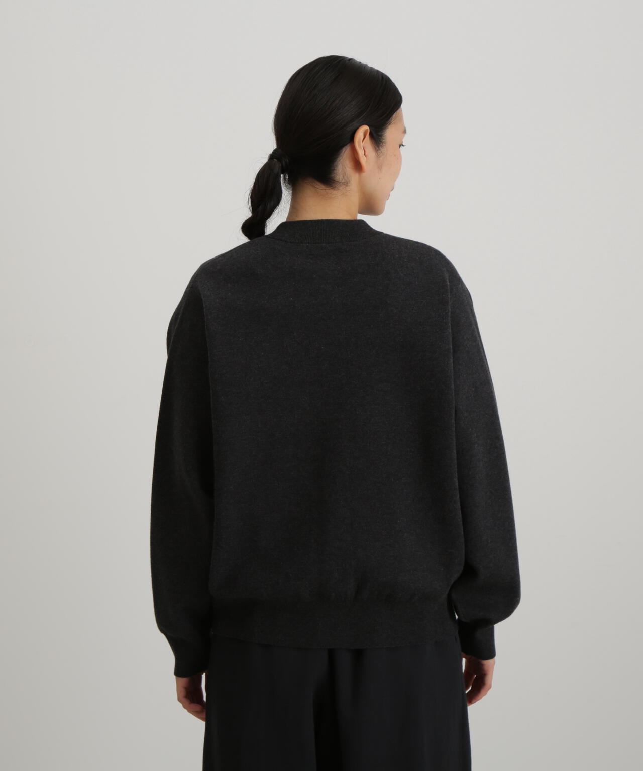 コットンカシミヤ接結ニットカーディガン