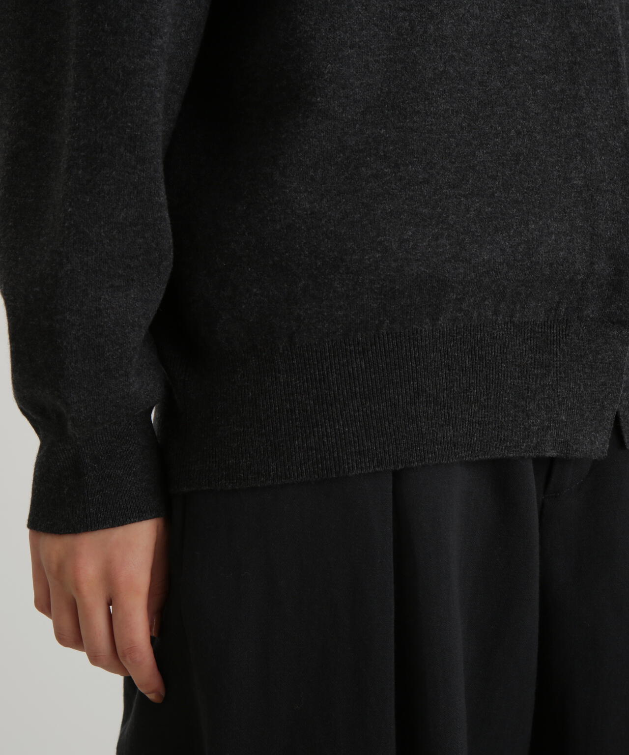 コットンカシミヤ接結ニットカーディガン