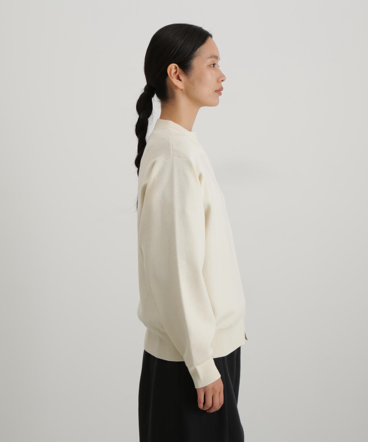 コットンカシミヤ接結ニットカーディガン