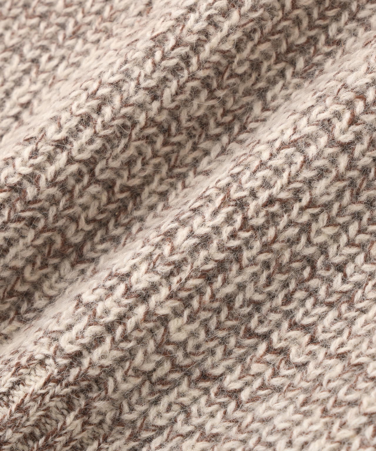 ウールFOXシルクニットスリーブレストップス