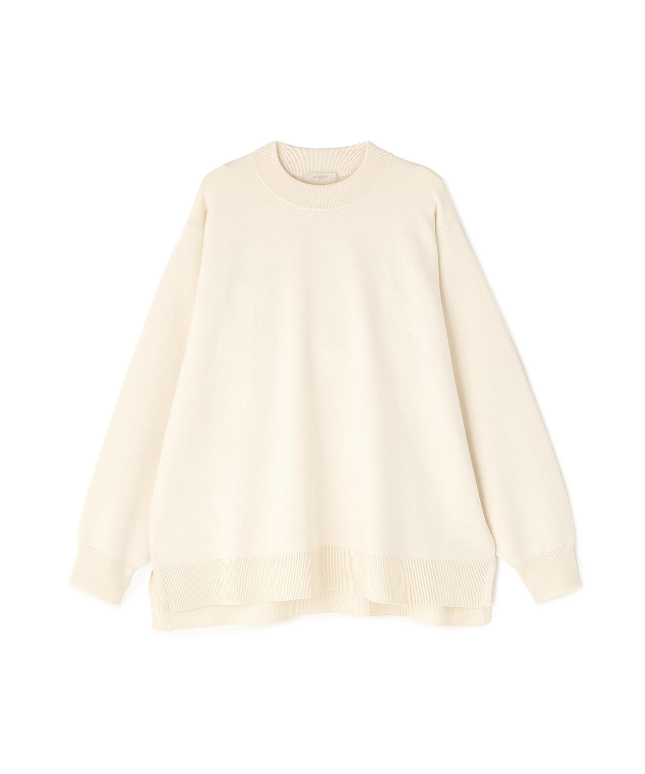 コットンカシミヤ接結ニットプルオーバー