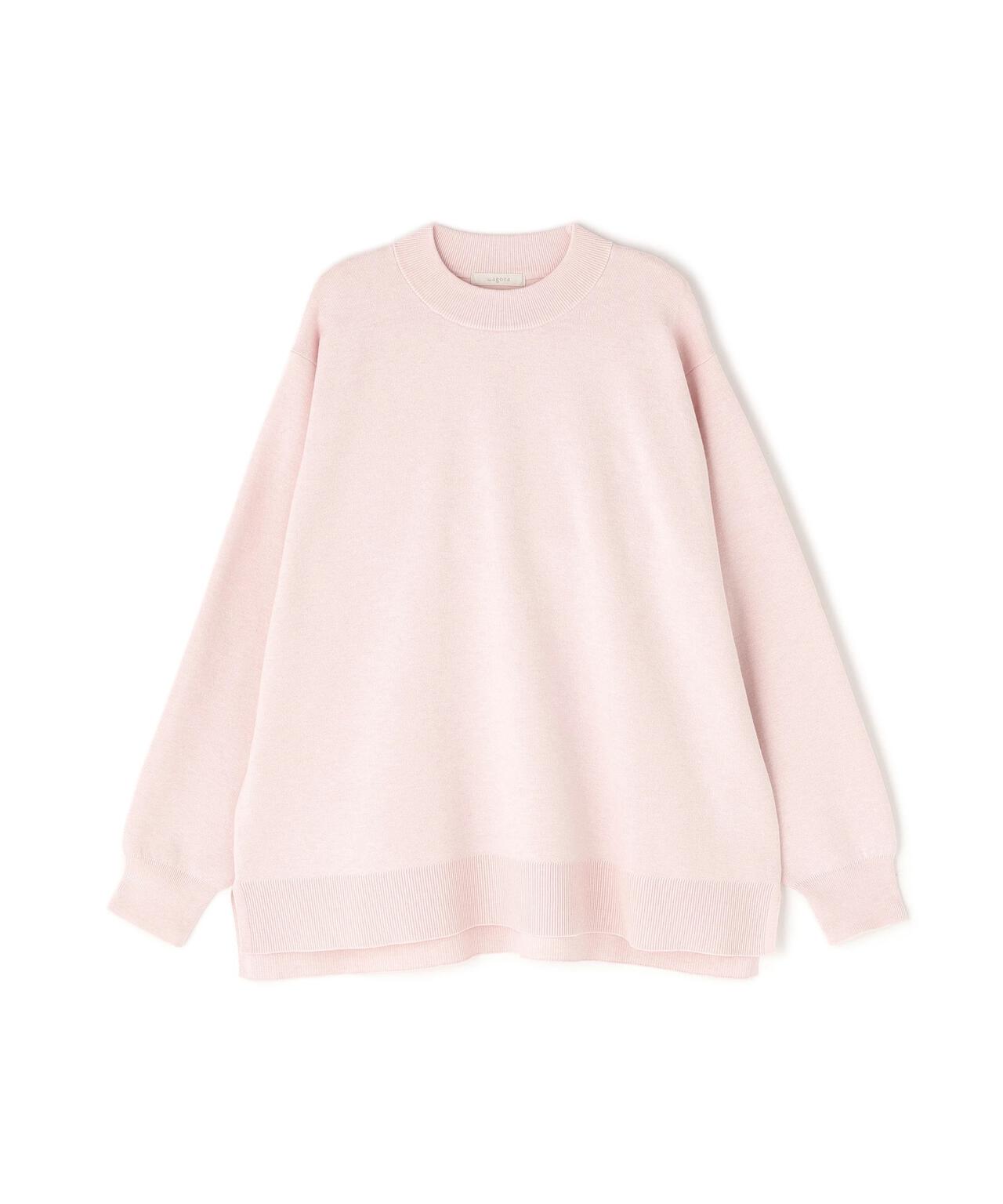 コットンカシミヤ接結ニットプルオーバー