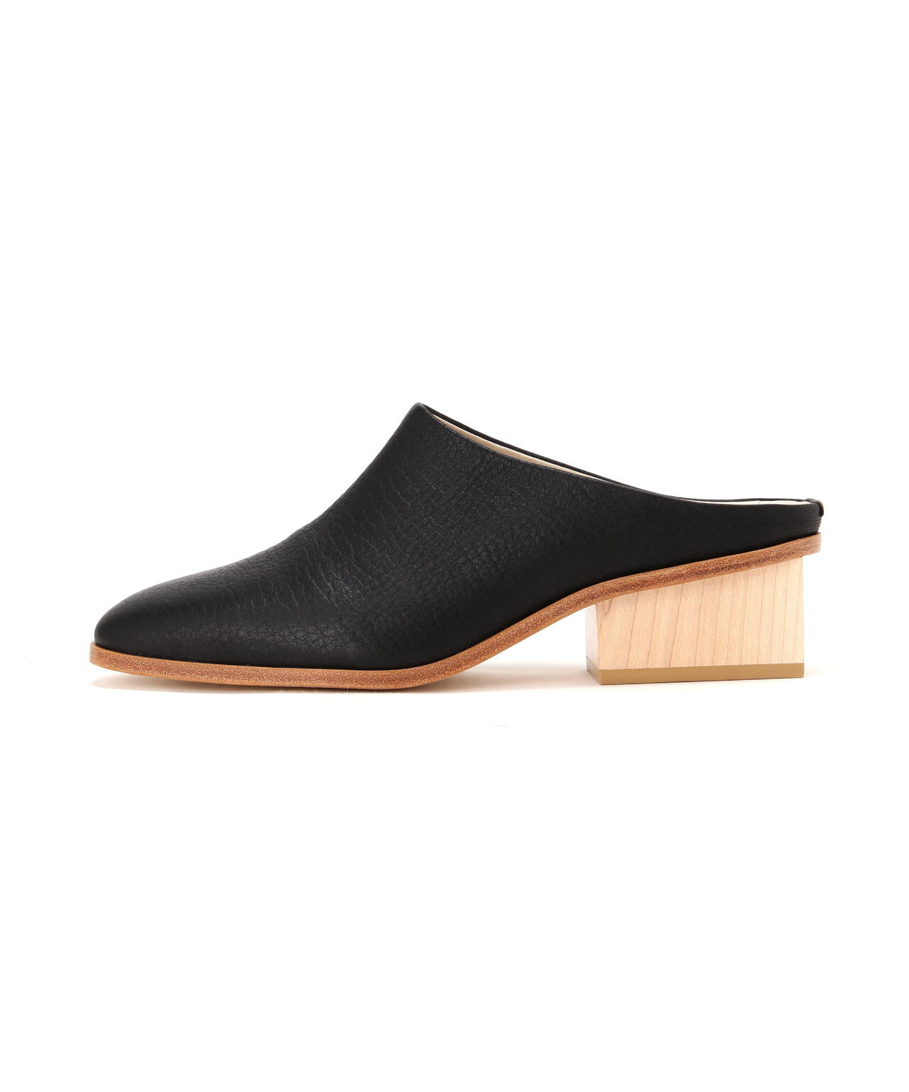 _Fot wood heel mules