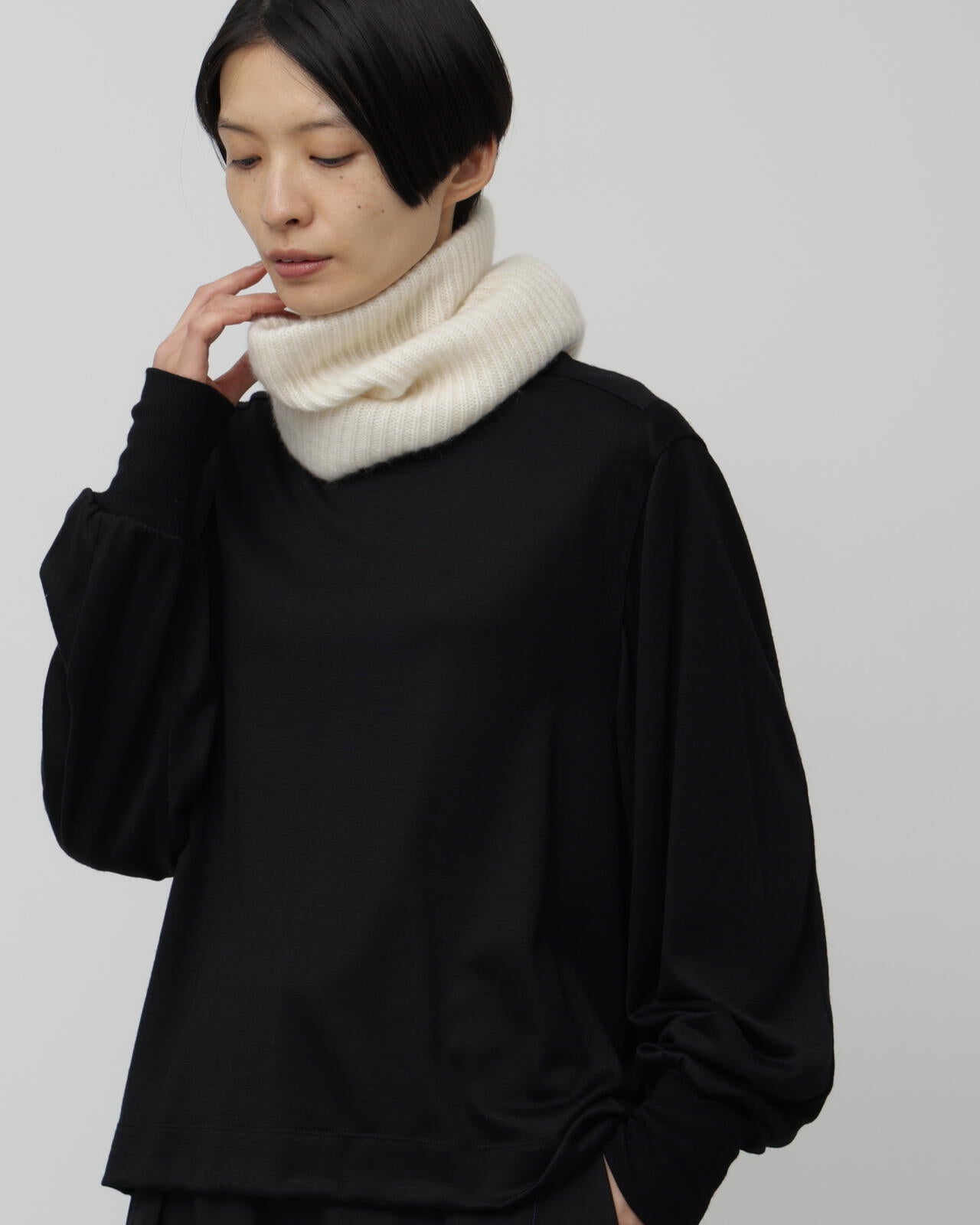 OLU NATURAL BASIC カシミヤスヌード