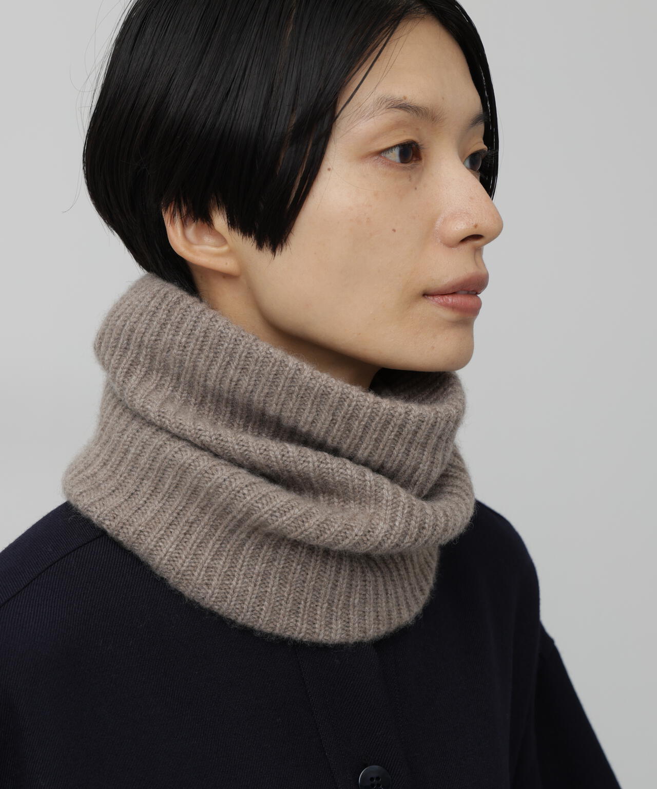 OLU NATURAL BASIC カシミヤスヌード