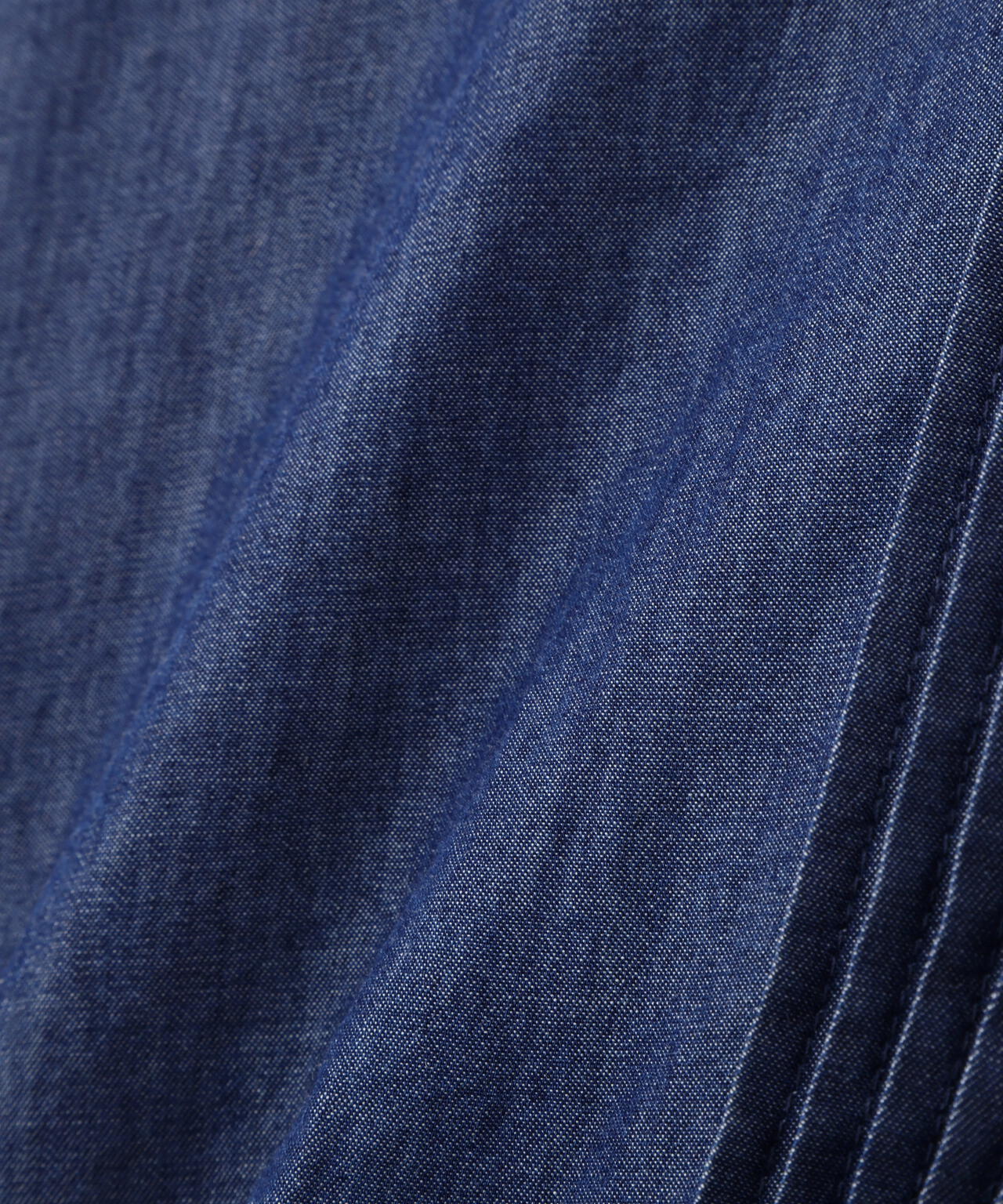 ライトオンスデニムピンタックブラウス