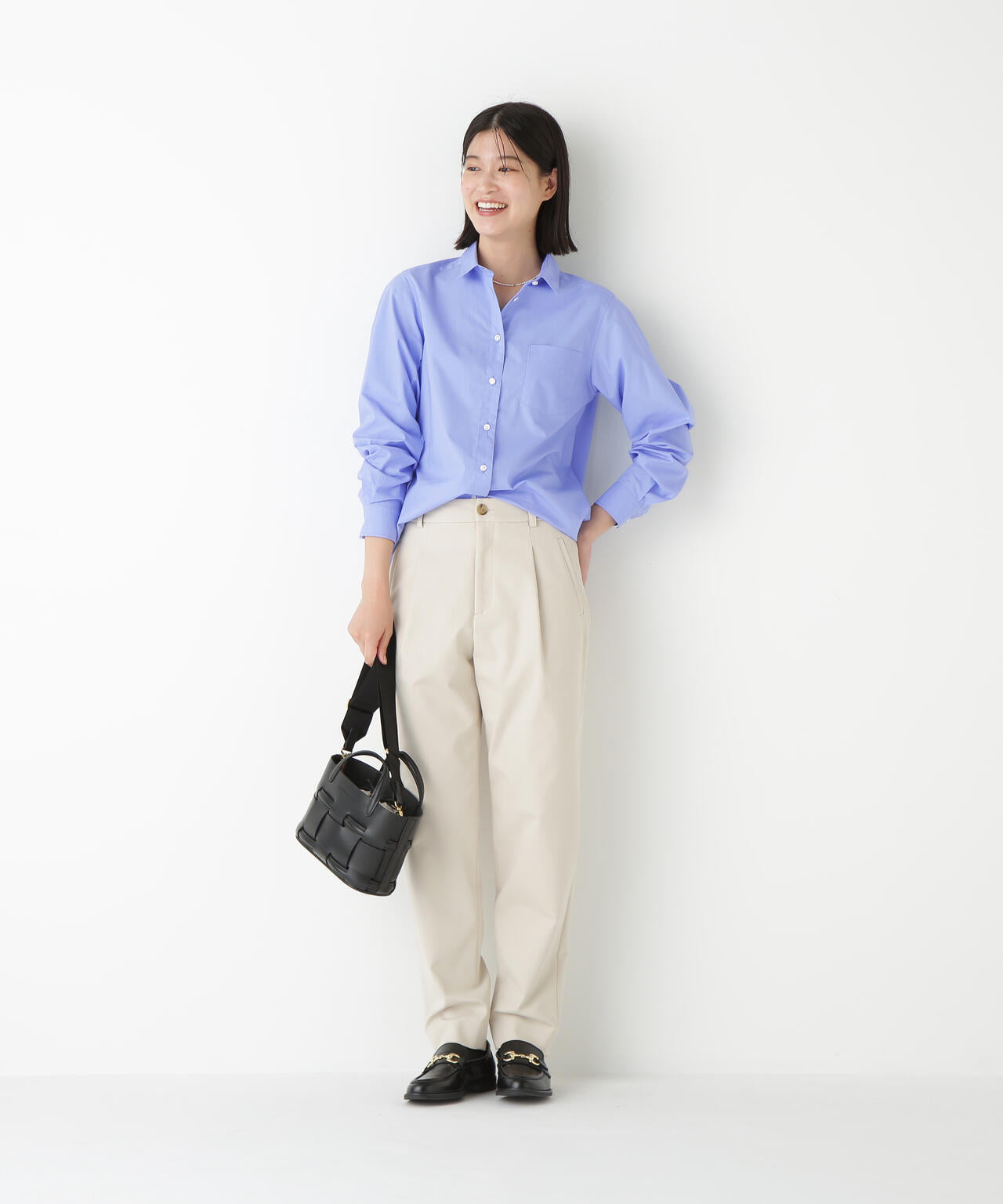 《定番 / 洗える》ベーシックシャツ