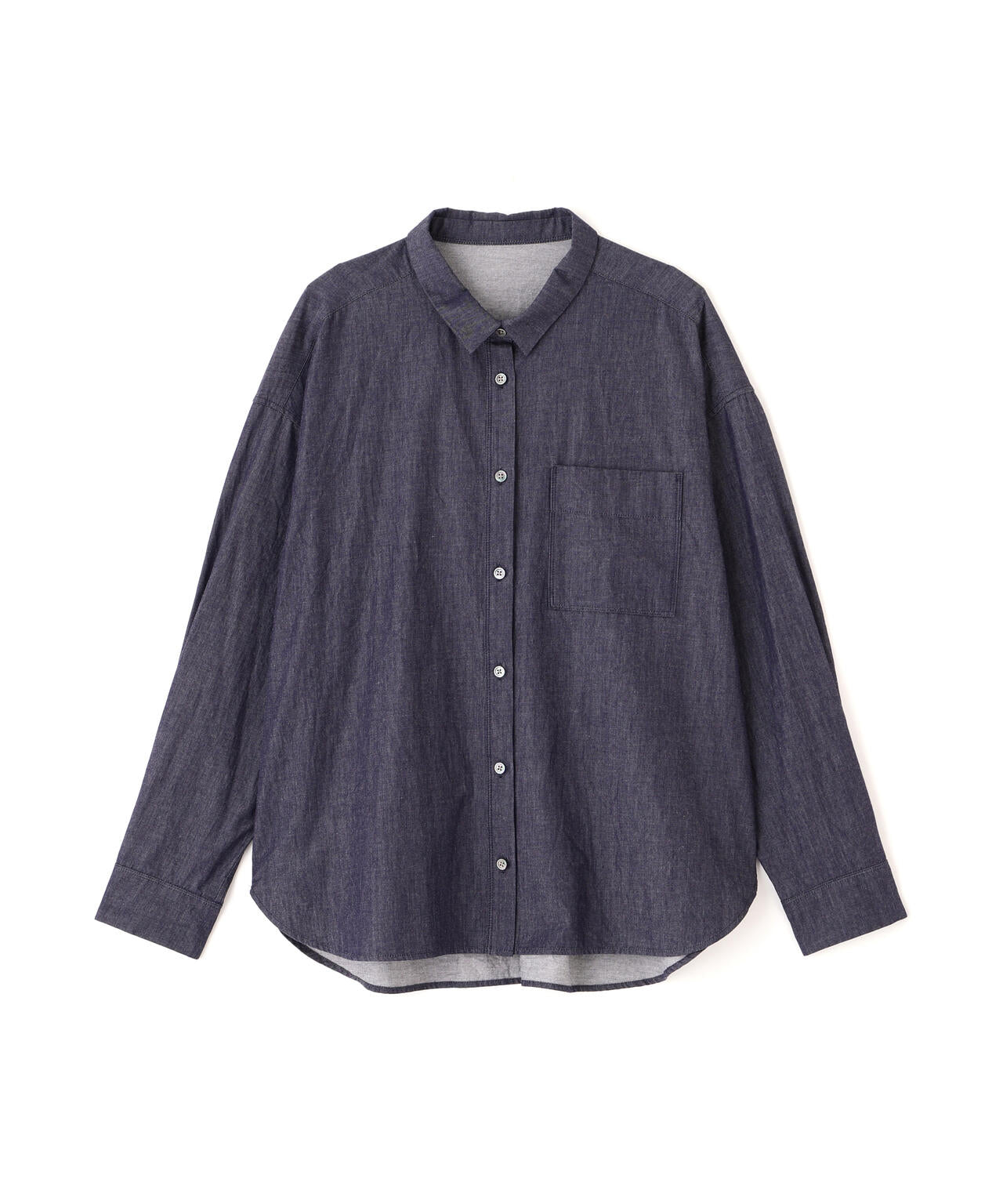 《定番素材 / 洗える》ライトオンデニムシャツ