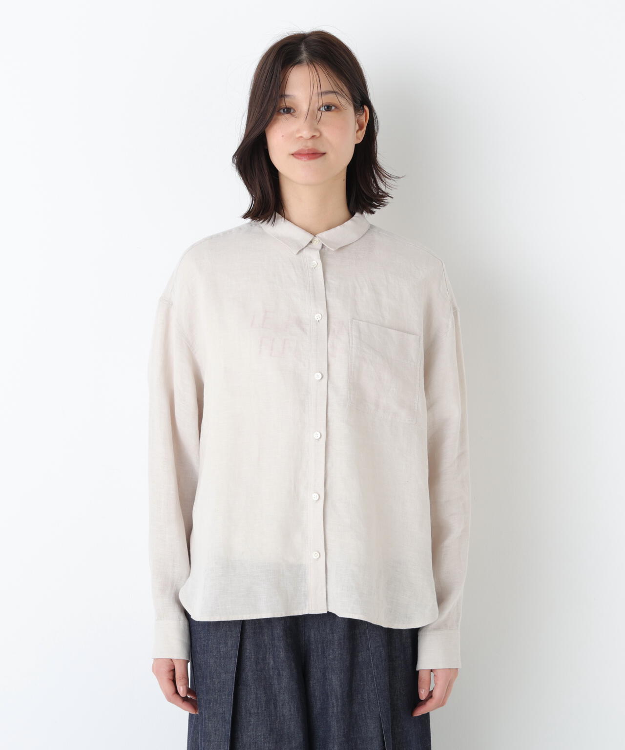 《名品 / リネン100% / 洗える》ハードマンリネンシャツ