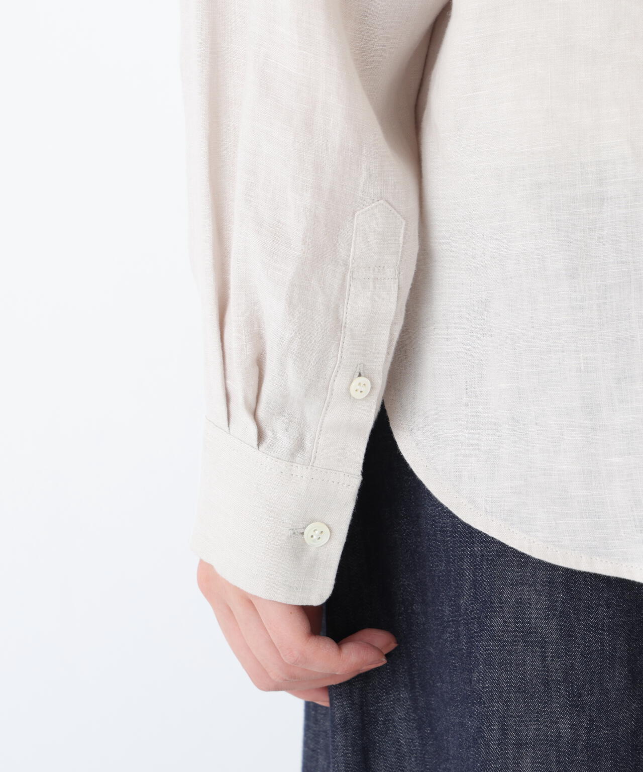 《名品 / リネン100% / 洗える》ハードマンリネンシャツ