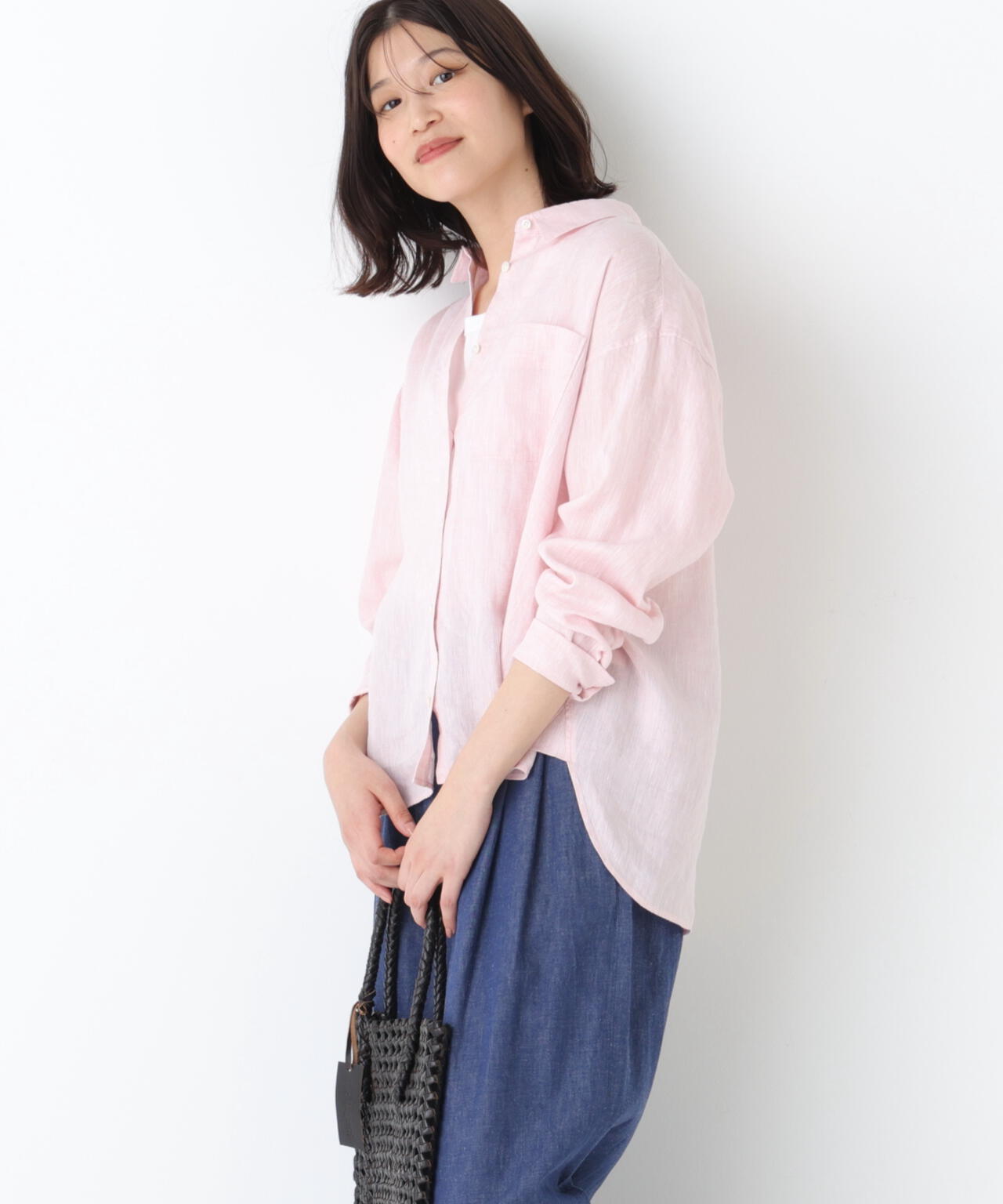 《名品 / リネン100% / 洗える》ハードマンリネンシャツ