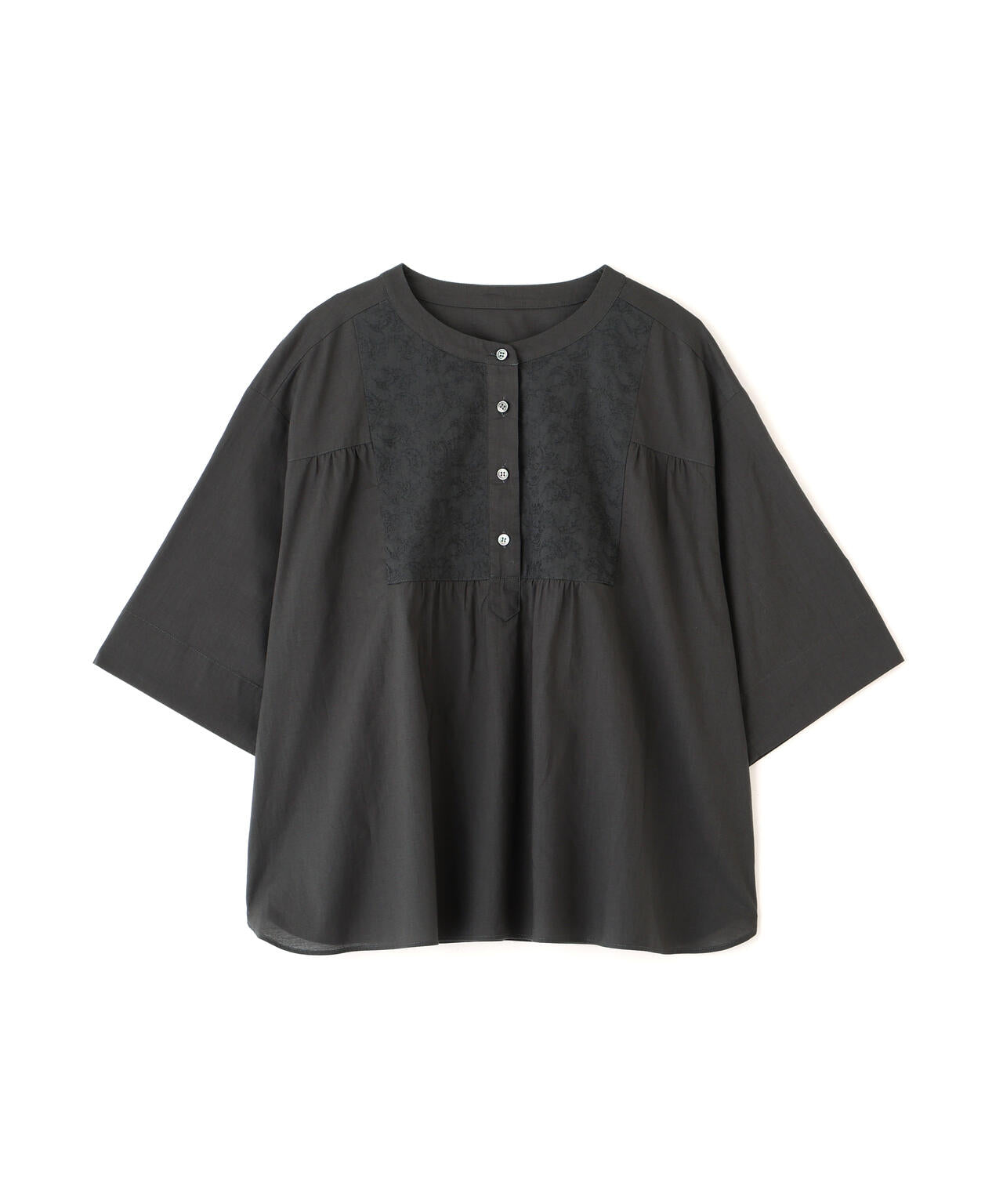 《洗える / Good Price》エンブロイダリードッキングブラウス