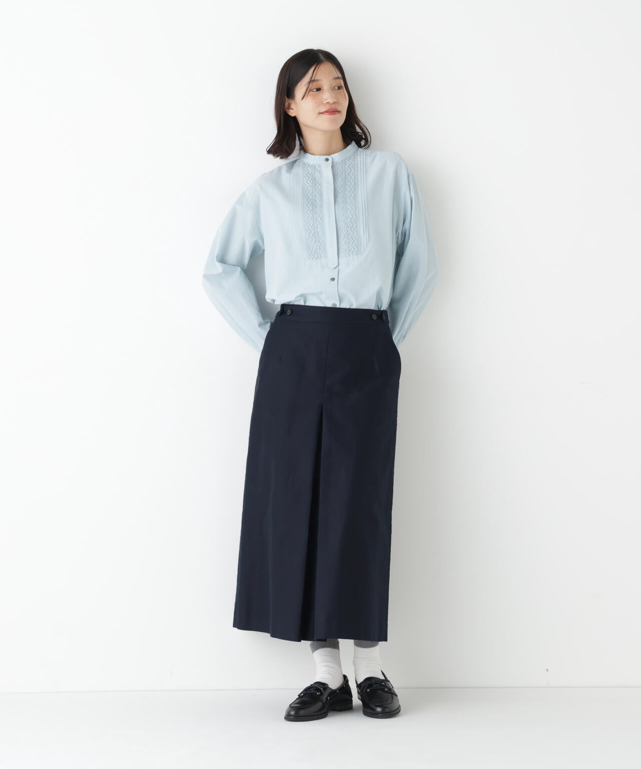 ≪洗える≫ライトモールスキンAラインスカート